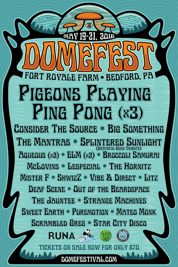 Pigeons Playing Ping Pong Announces Domefest's Full Lineup