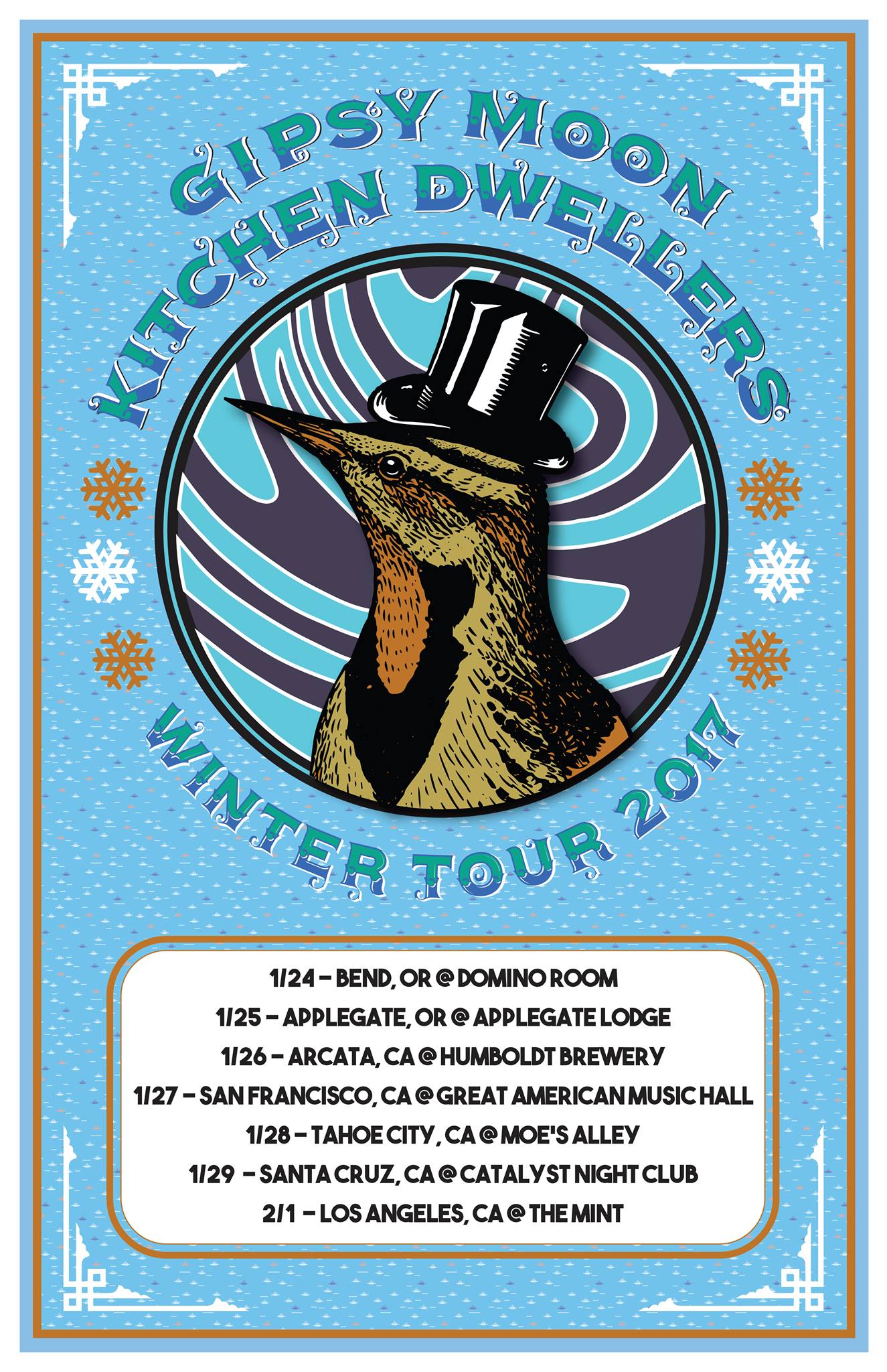 Gipsy Moon & Kitchen Dwellers Winter Tour