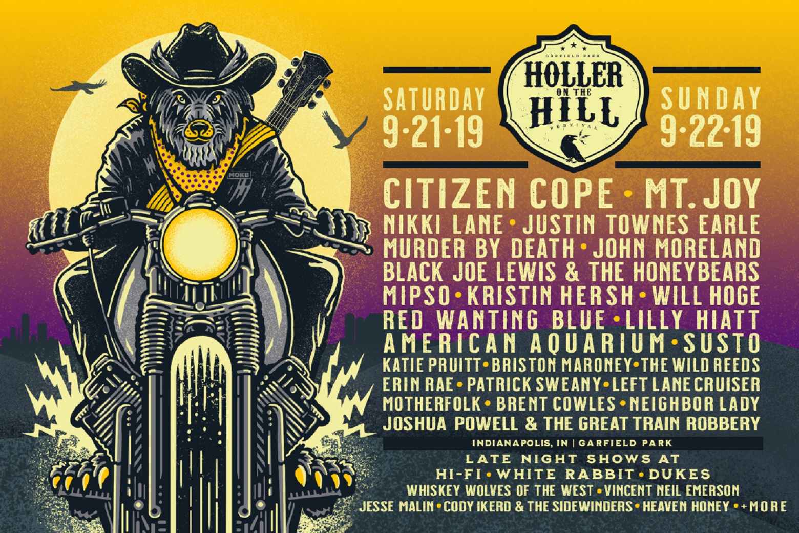 HOLLER ON THE HILL ANNOUNCES 2019 LINEUP