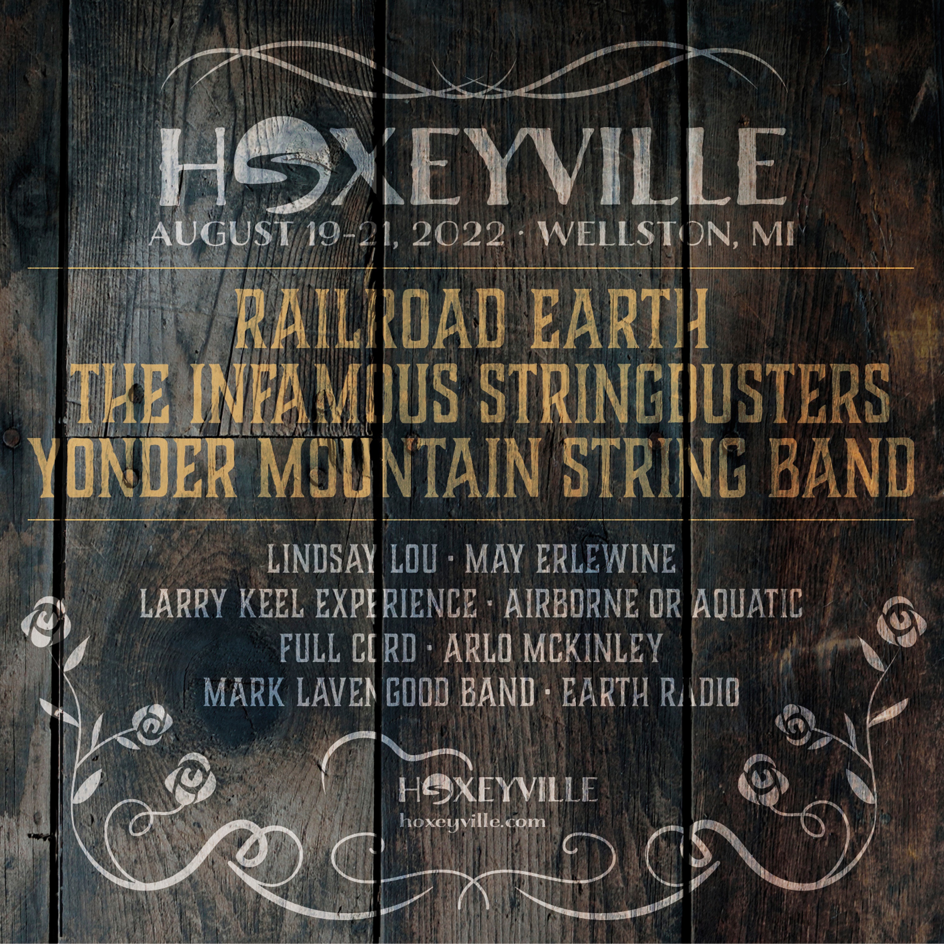 20 Years of Hoxeyville; 2022 Festival Lineup Anchored by Railroad Earth, The Infamous Stringdusters, Yonder Mountain String Band
