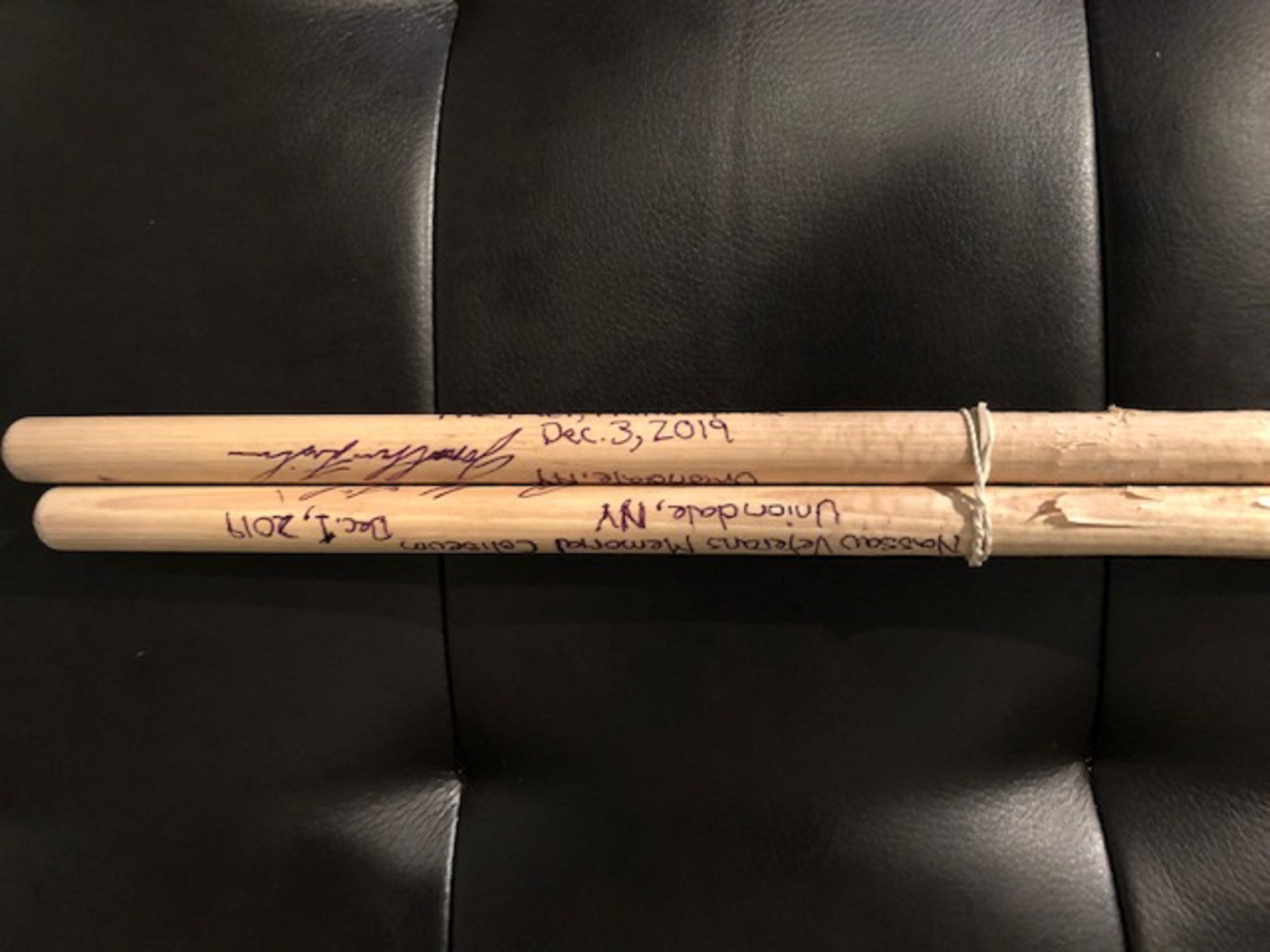 Mimi Fishman Foundation Auction features Phish Signed Drumsticks/Heads - 2019/2020