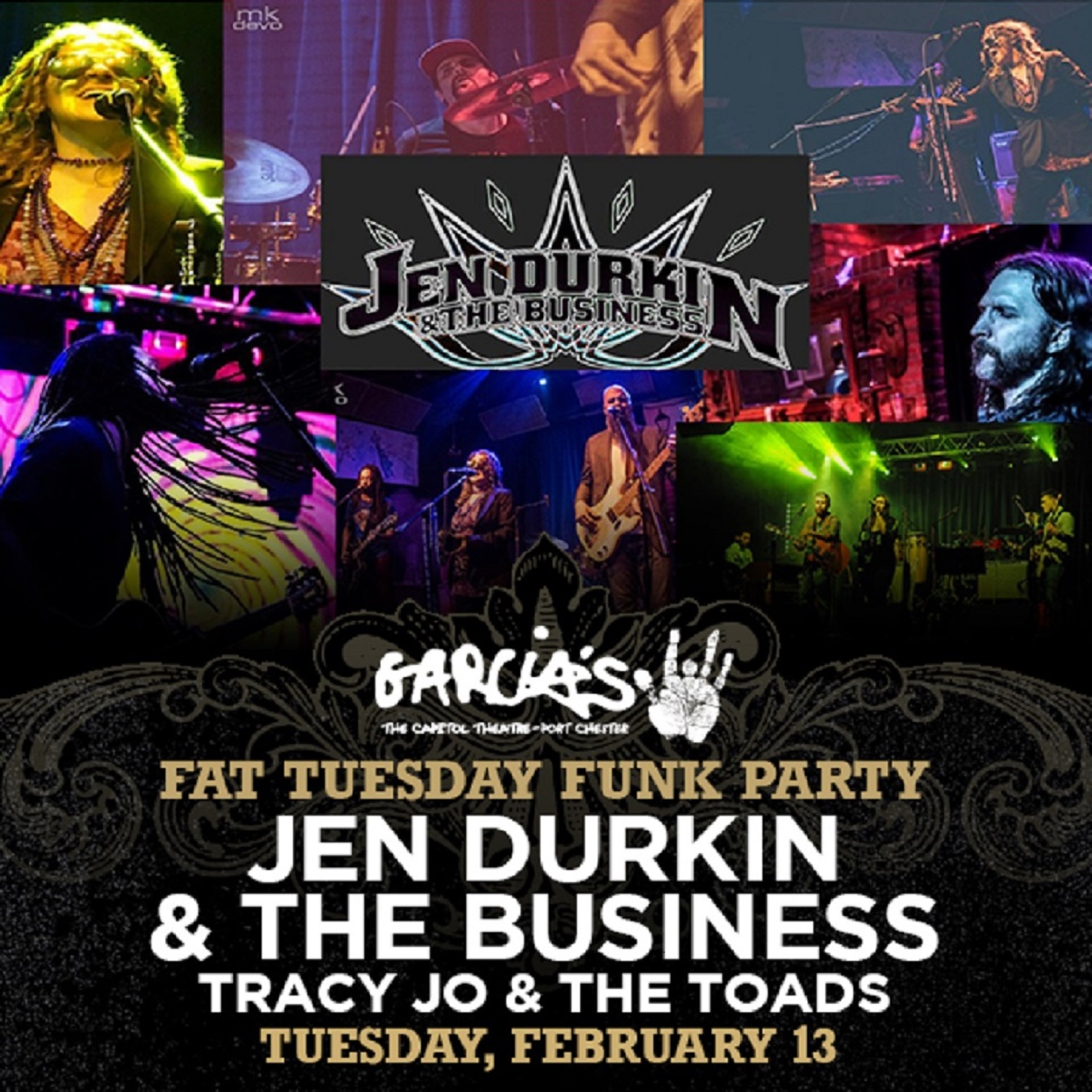 Fat Tuesday Mardi Gras Funk Party at Garcia’s