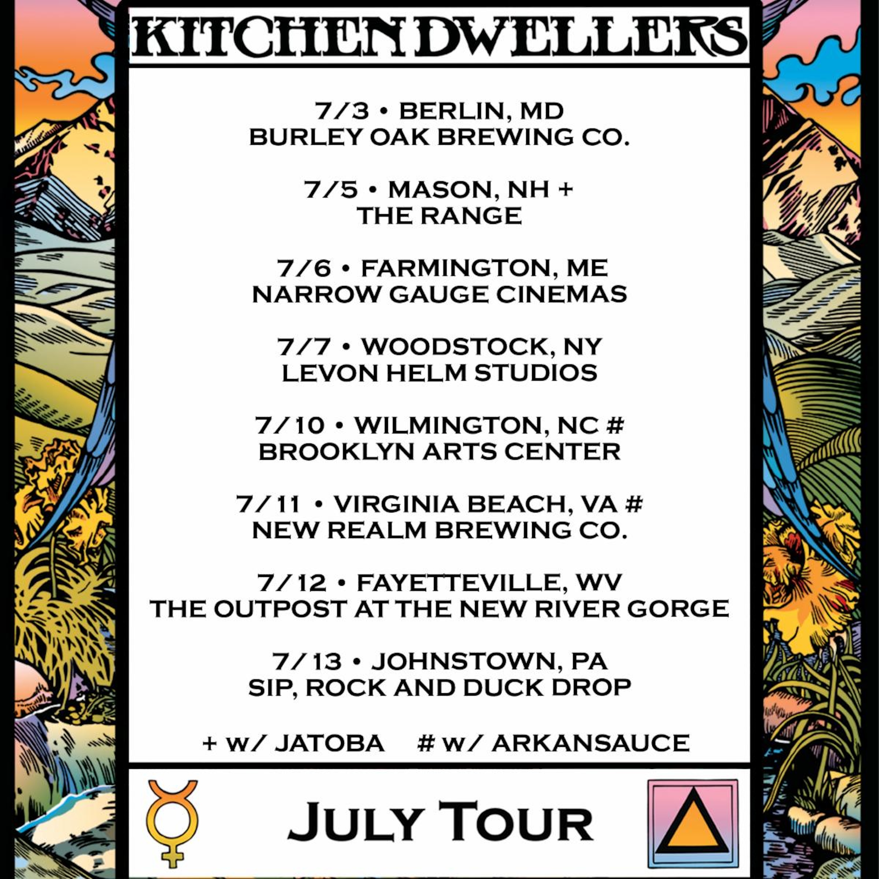 KITCHEN DWELLERS ANNOUNCE 2024 JULY TOUR