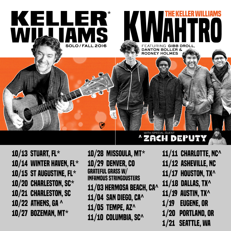 Keller Williams Announces Fall 2016 Dates