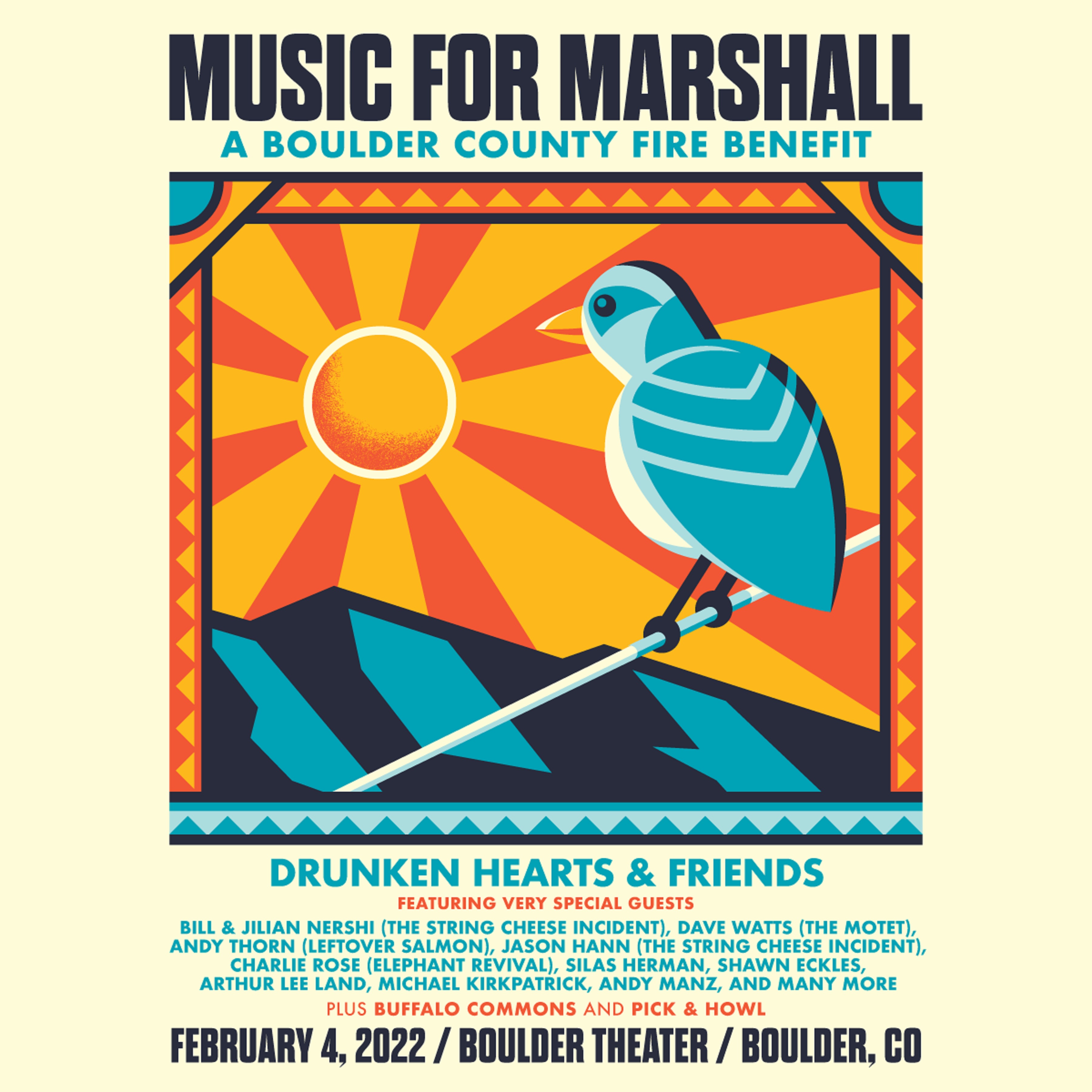 MUSIC FOR MARSHALL with DRUNKEN HEARTS & FRIENDS
