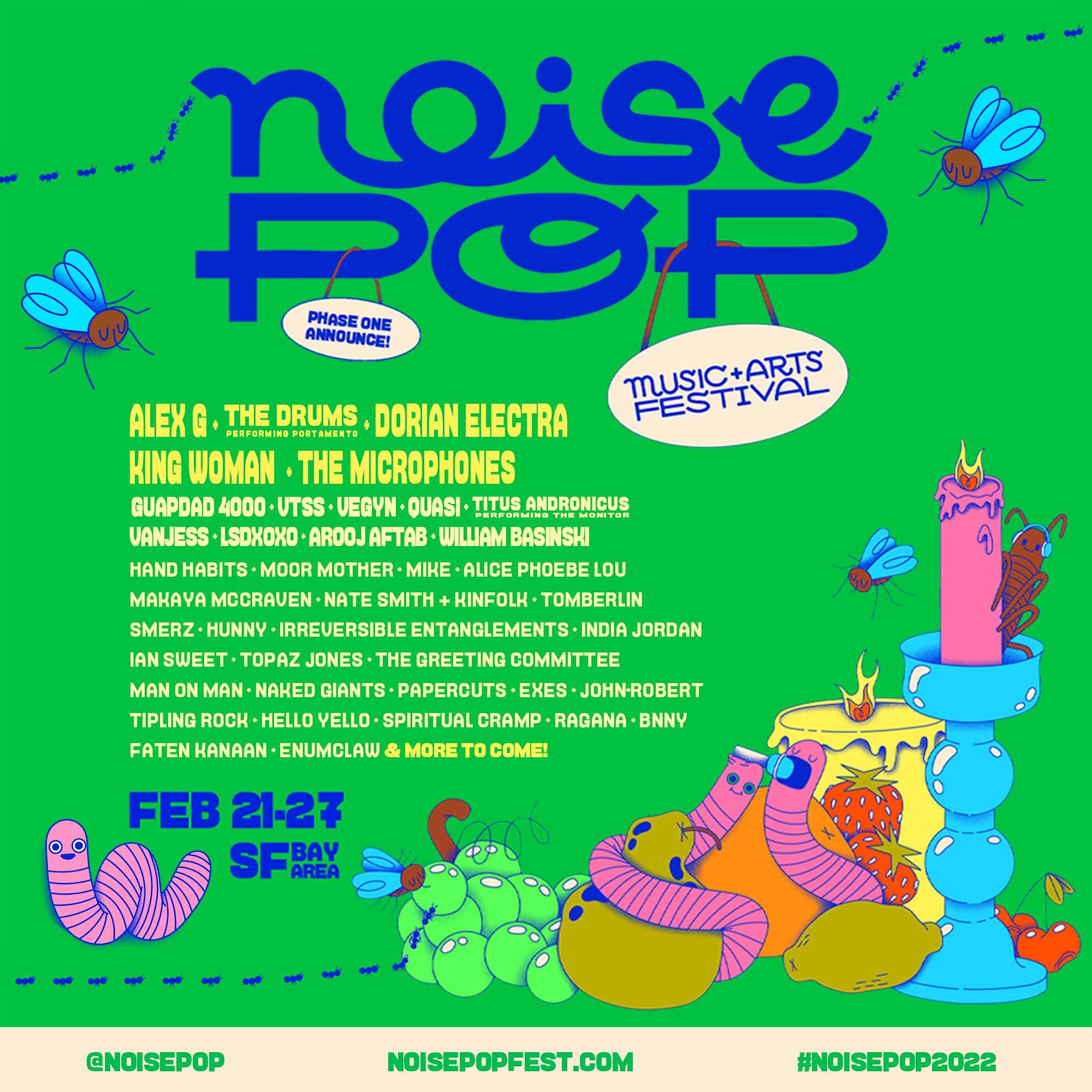 NOISE POP’S FLAGSHIP MUSIC FESTIVAL ANNOUNCES  PHASE 1 LINEUP