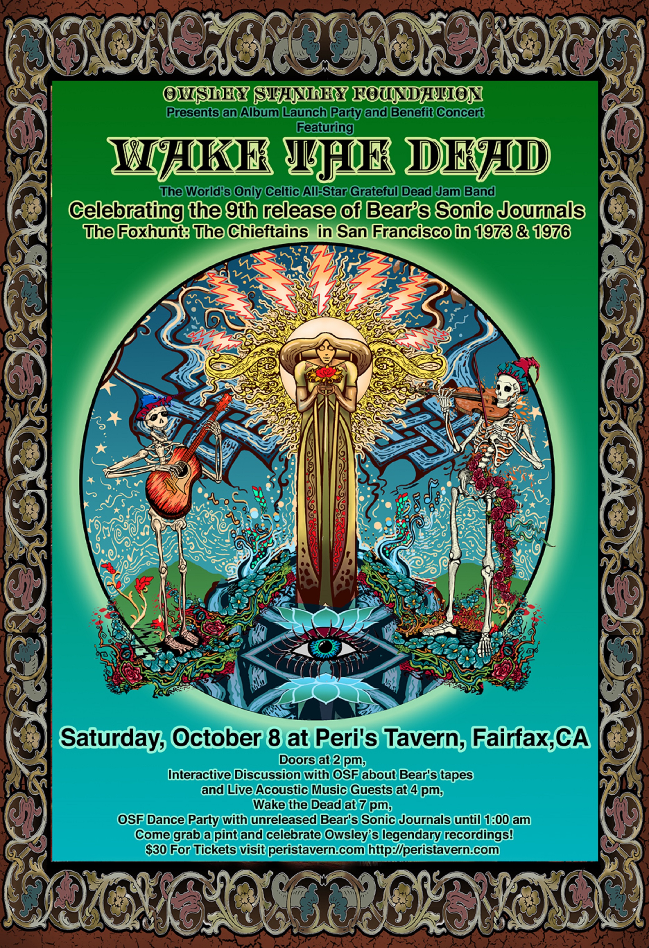 The World's Only Celtic All-Star Grateful Dead Jam Band Celebrating Owsley's recordings of The Chieftains