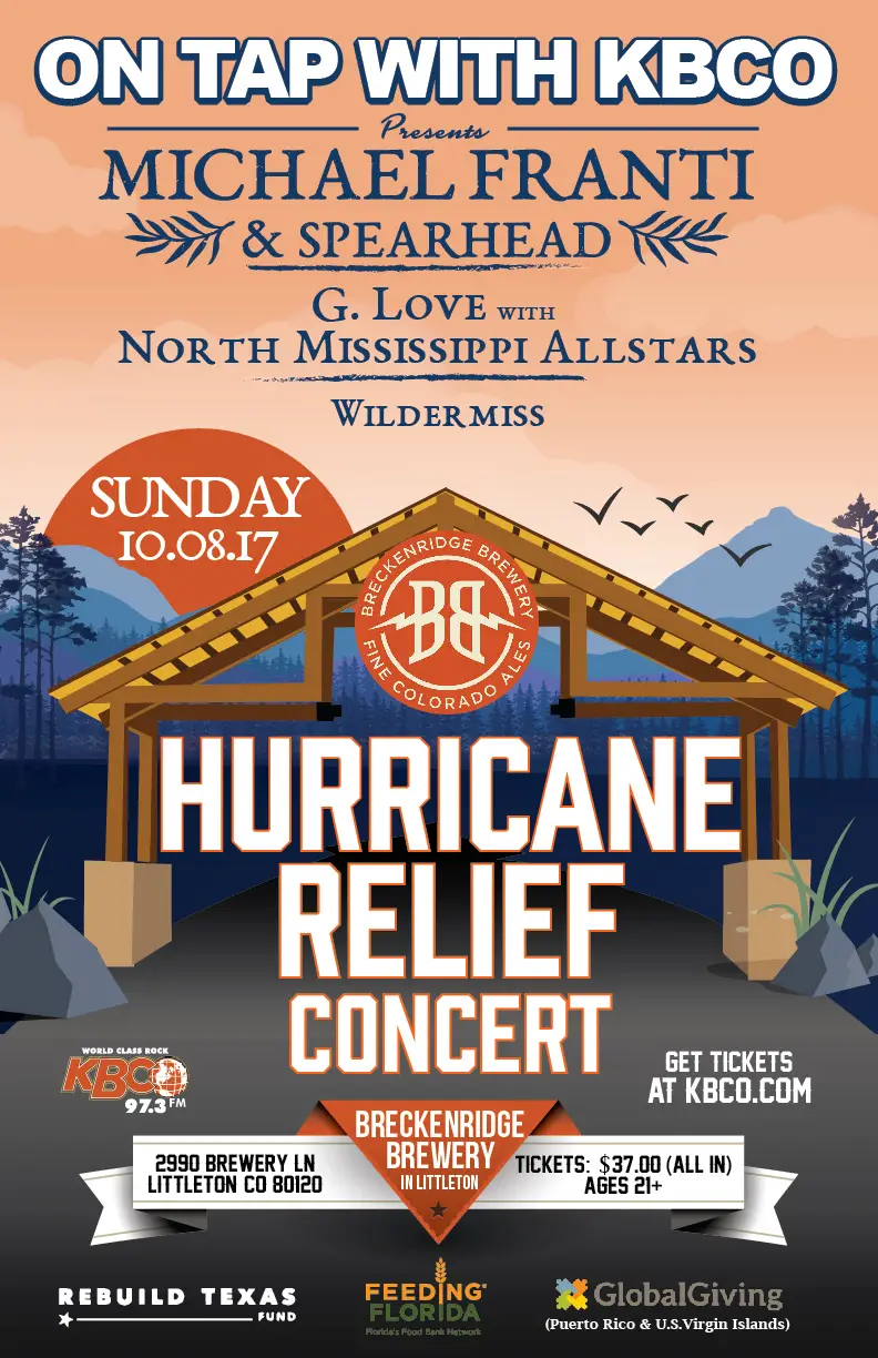 On Tap w/ KBCO Hurricane Relief Concert
