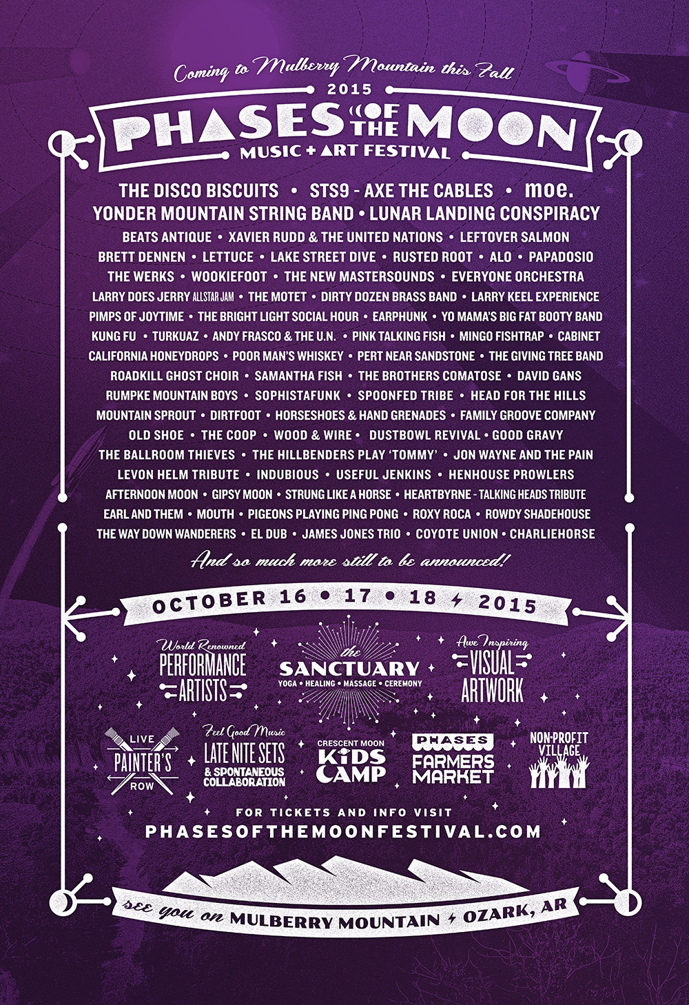 Phases of the Moon Music & Arts Festival Announces Initial Lineup