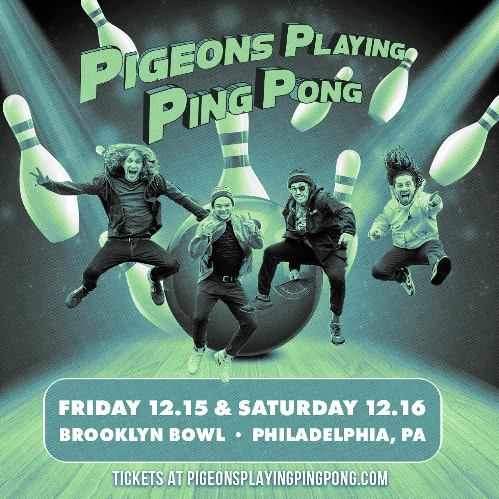 PIGEONS PLAYING PING PONG ANNOUNCES TWO NIGHTS AT BROOKLYN BOWL PHILADELPHIA IN DECEMBER