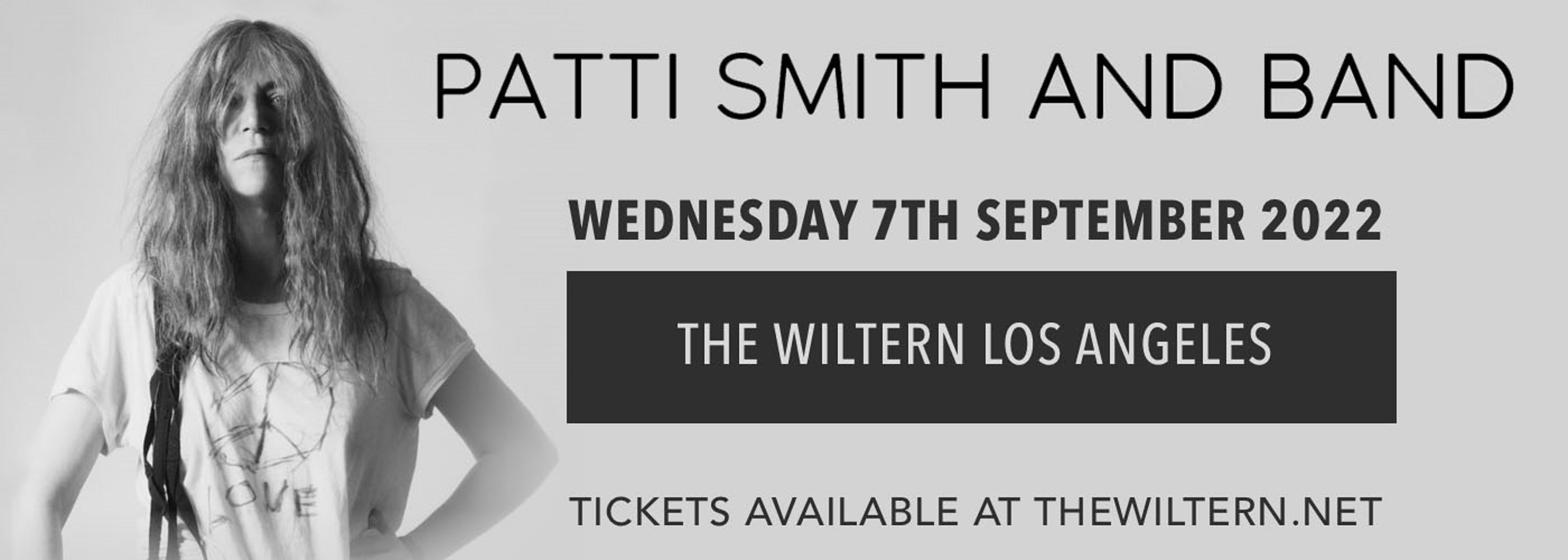 Patti Smith and Her Band to play The Wiltern tonight!