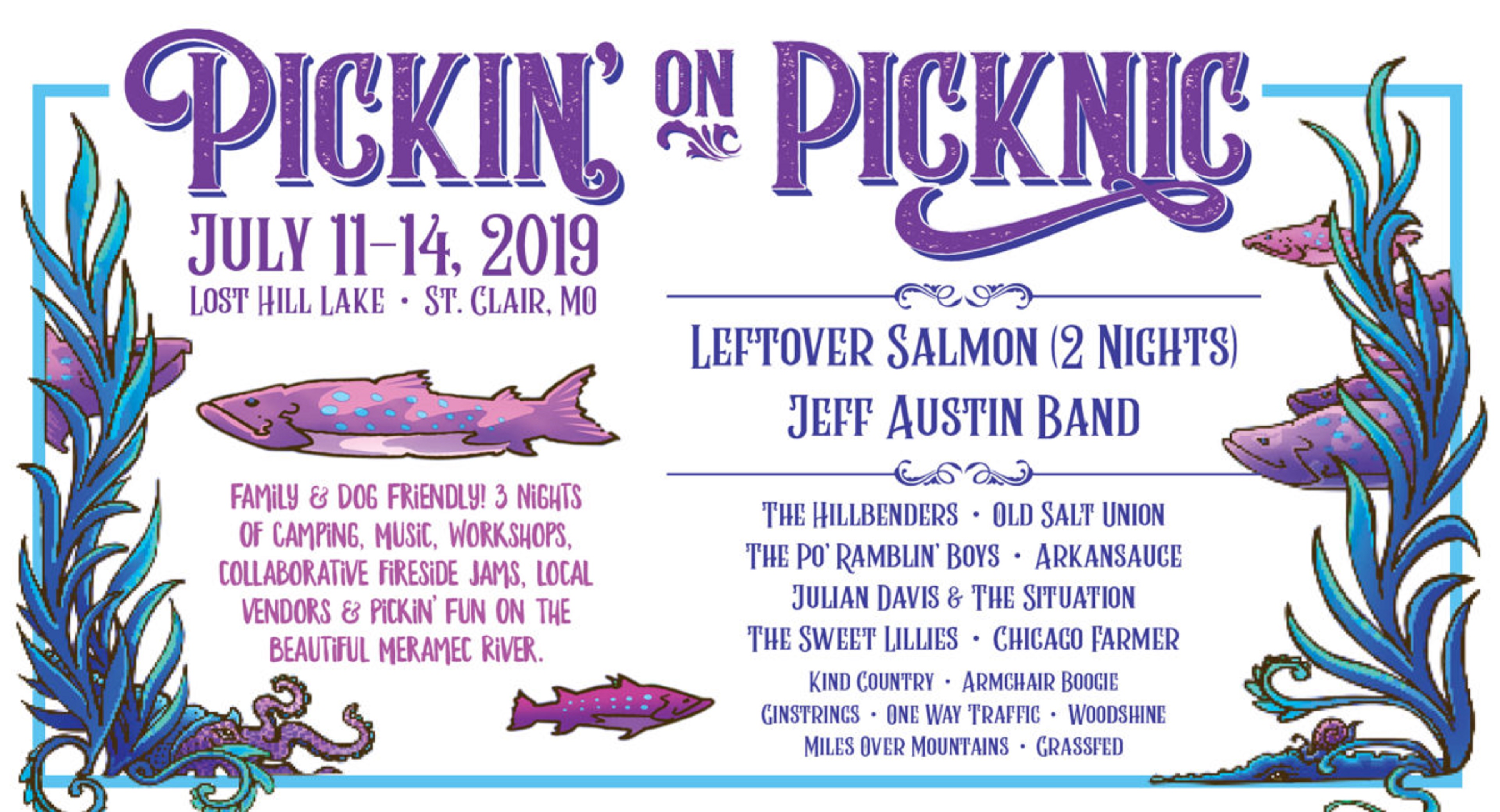 Pickin' on Picknic Festival Announces 2019 Lineup