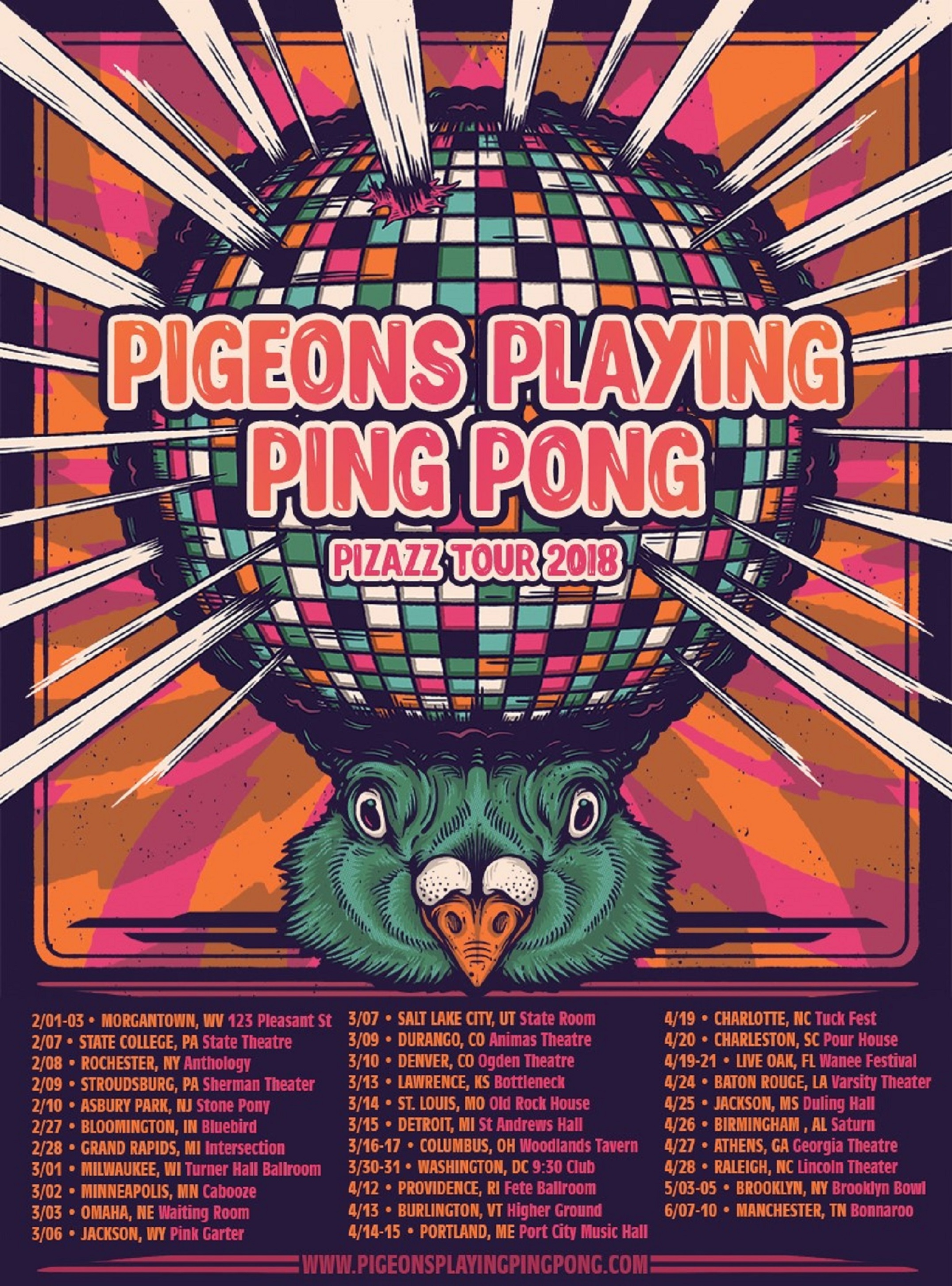 Pigeons Playing Ping Pong Announces Bonnaroo Play + Spring 2018 Tour ...