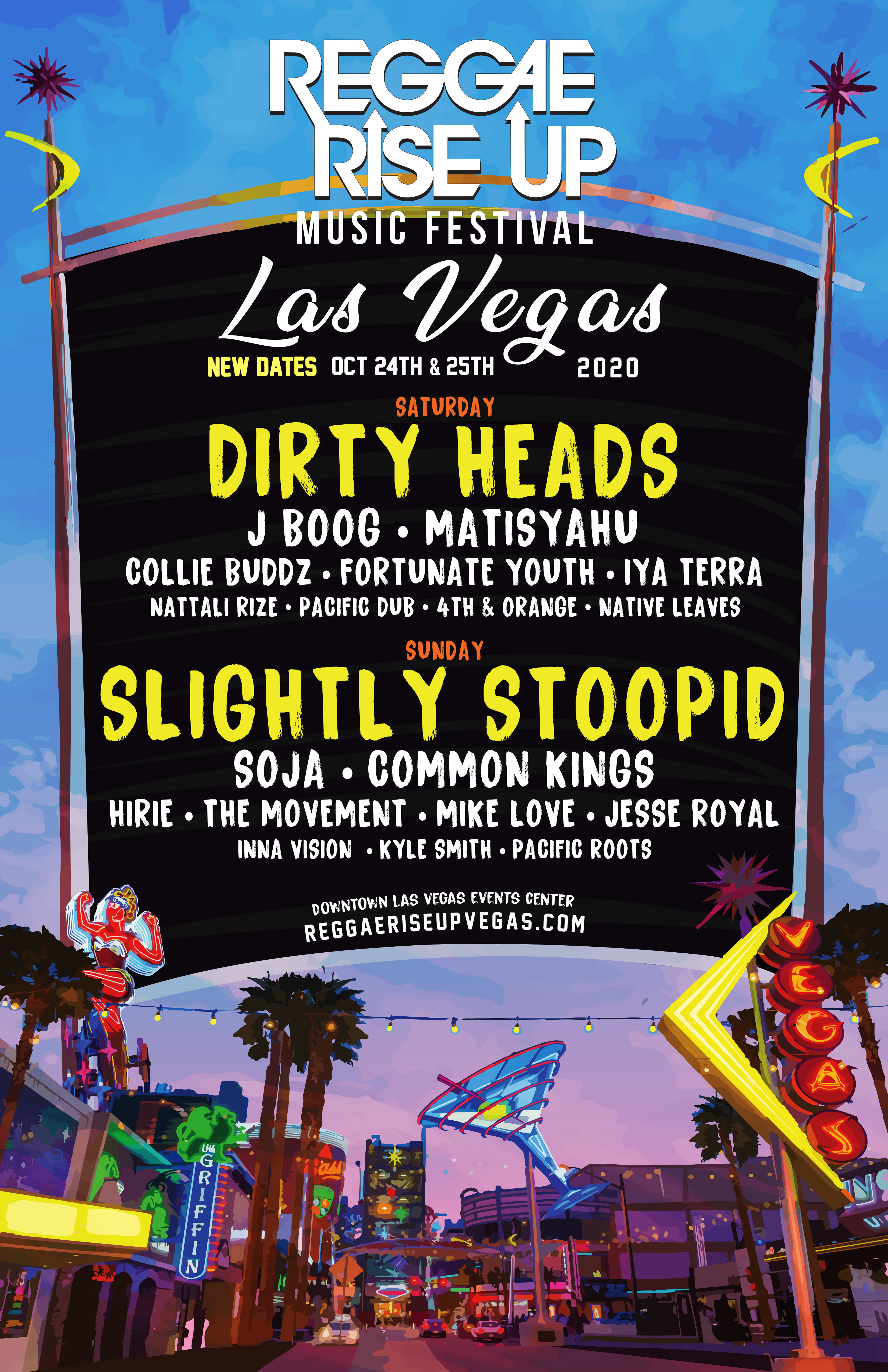 Reggae Rise Up Announces New Dates  & Lineup Adjustments for 2020 Vegas Festival