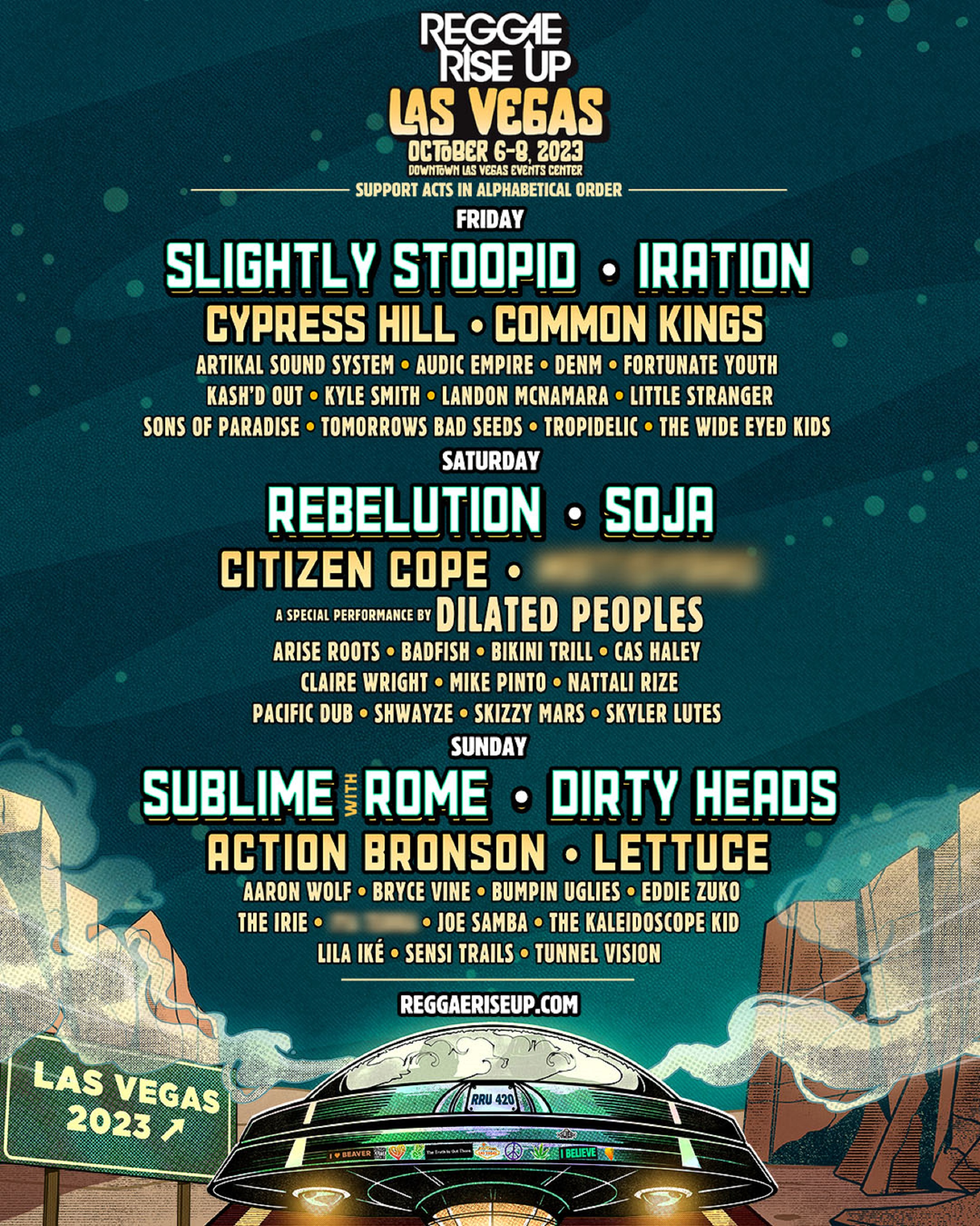 REGGAE RISE UP ANNOUNCES 2023 LAS VEGAS LINEUP