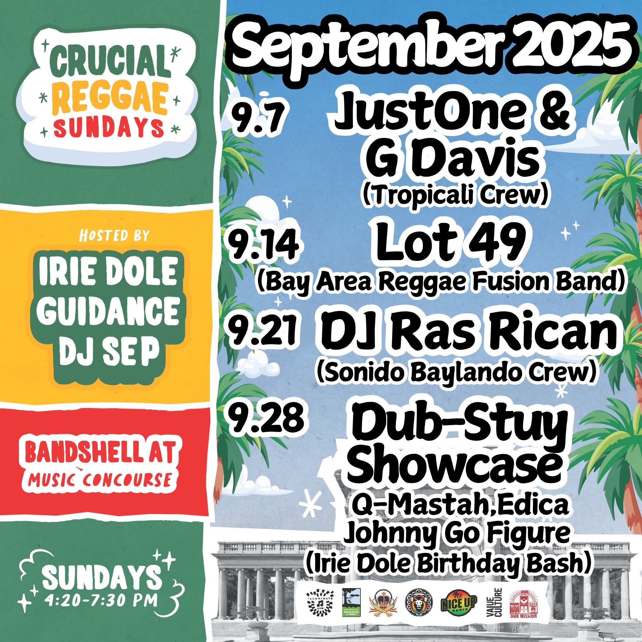 Crucial Reggae Sundays Brings Free, Family-Friendly Reggae to Golden Gate Park This September