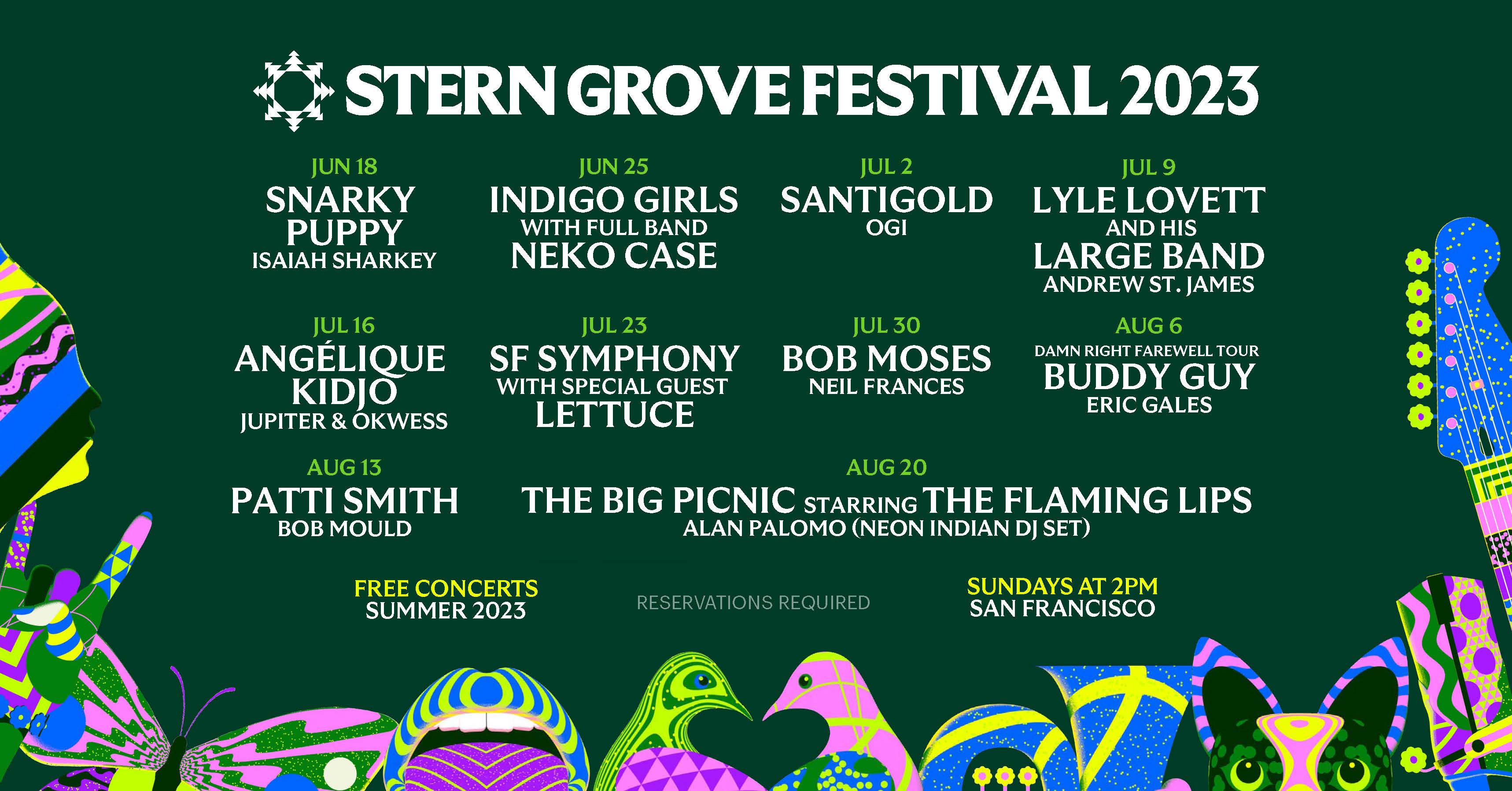 STERN GROVE FESTIVAL ANNOUNCES 2023 MUSIC LINEUP