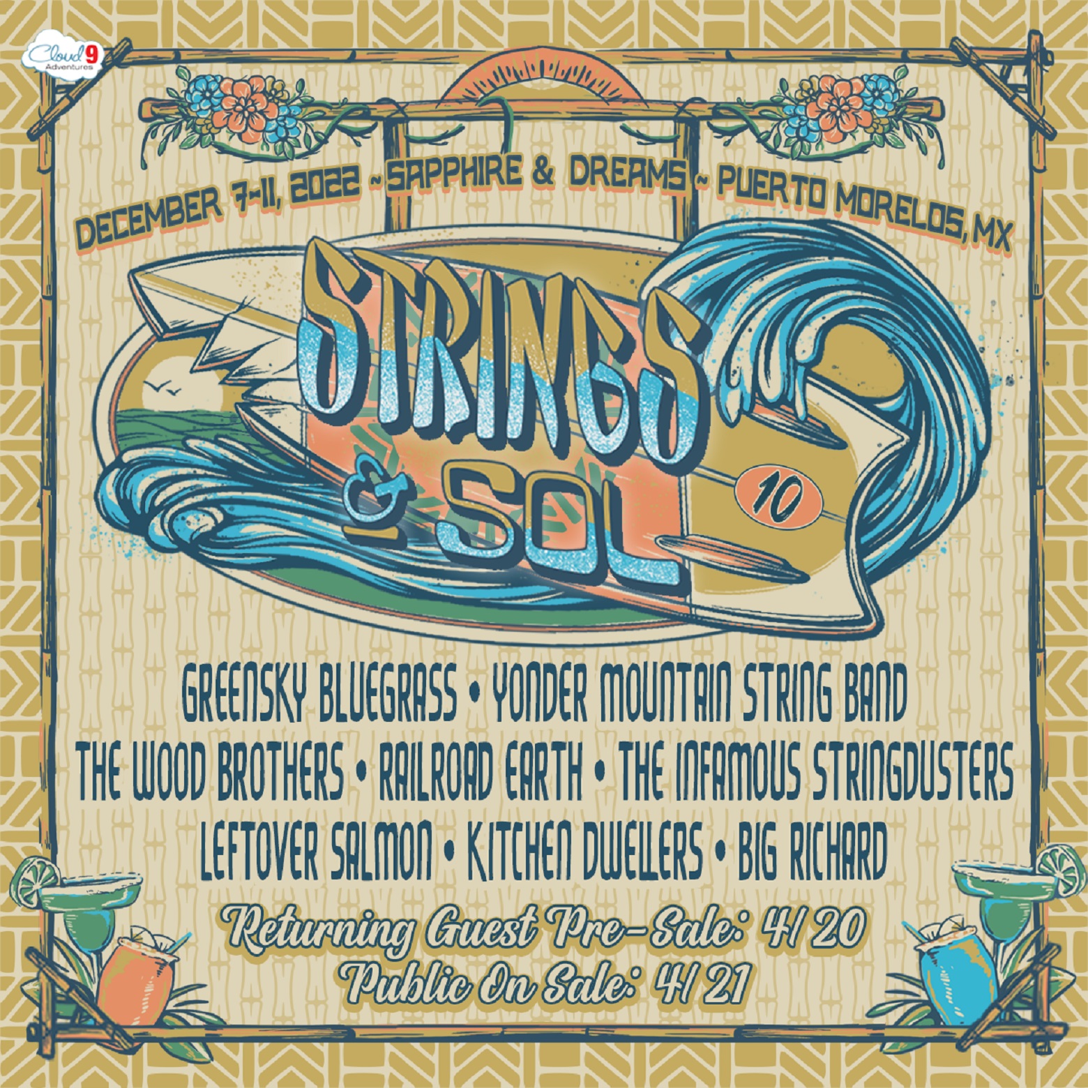 Strings & Sol Announces Lineup and Event Details for Tenth All-Inclusive Concert Vacation in Mexico, December 7-11, 2022