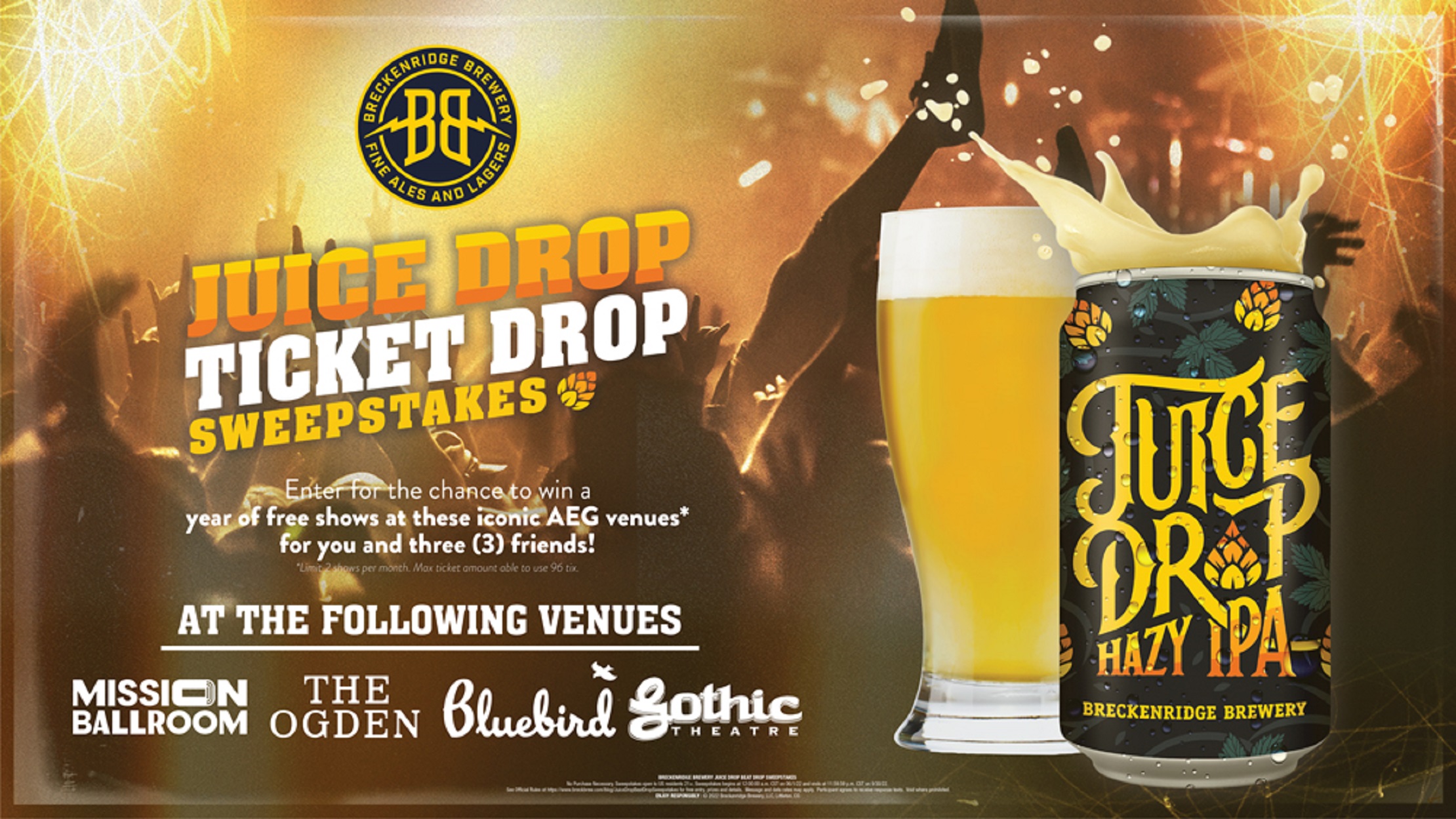 BRECKENRIDGE BREWERY KICKS OFF SUMMER WITH THE JUICE DROP TICKET DROP