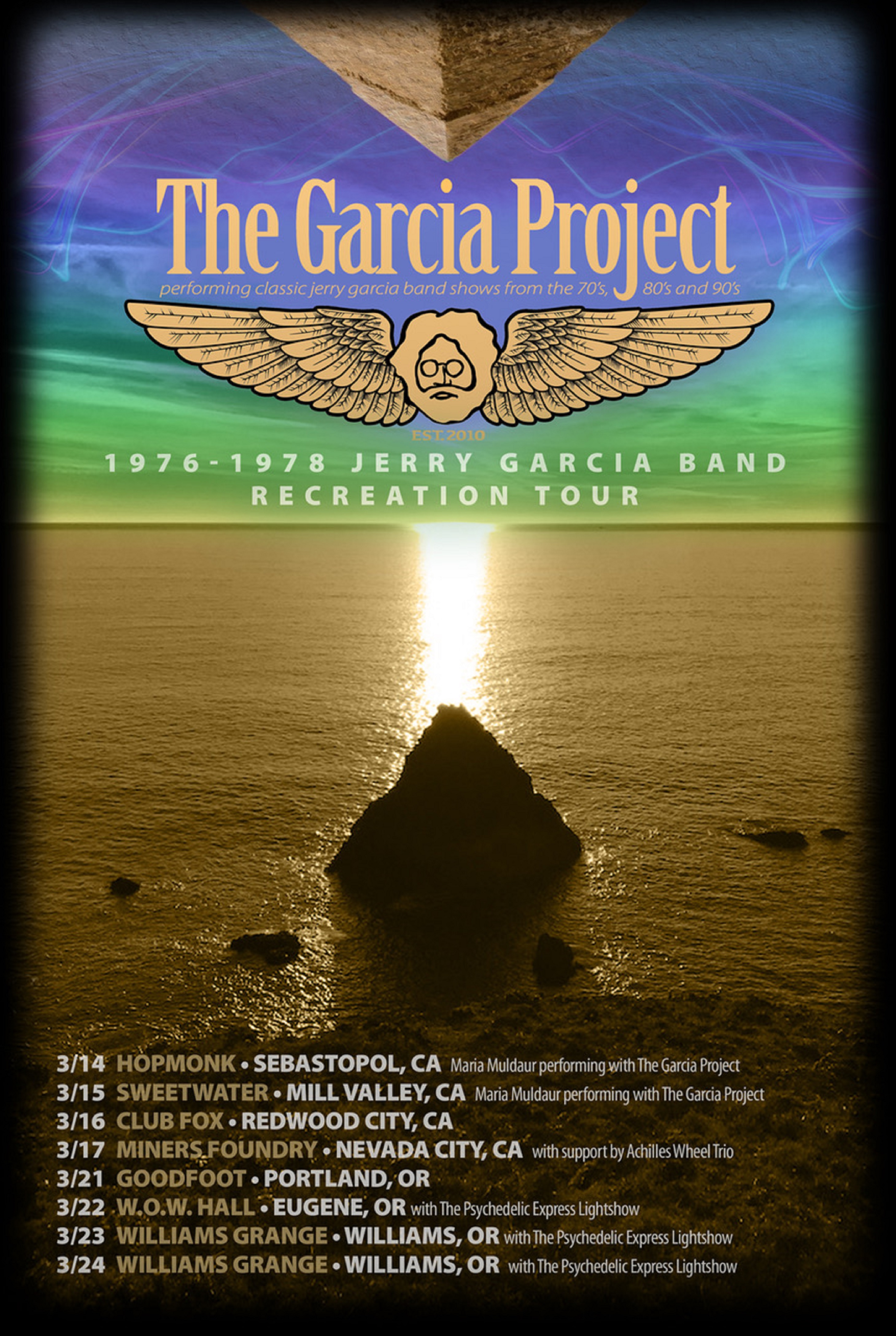 The Garcia Project announces their 2019 Pacific Northwest "1976-1978 Recreation Tour"
