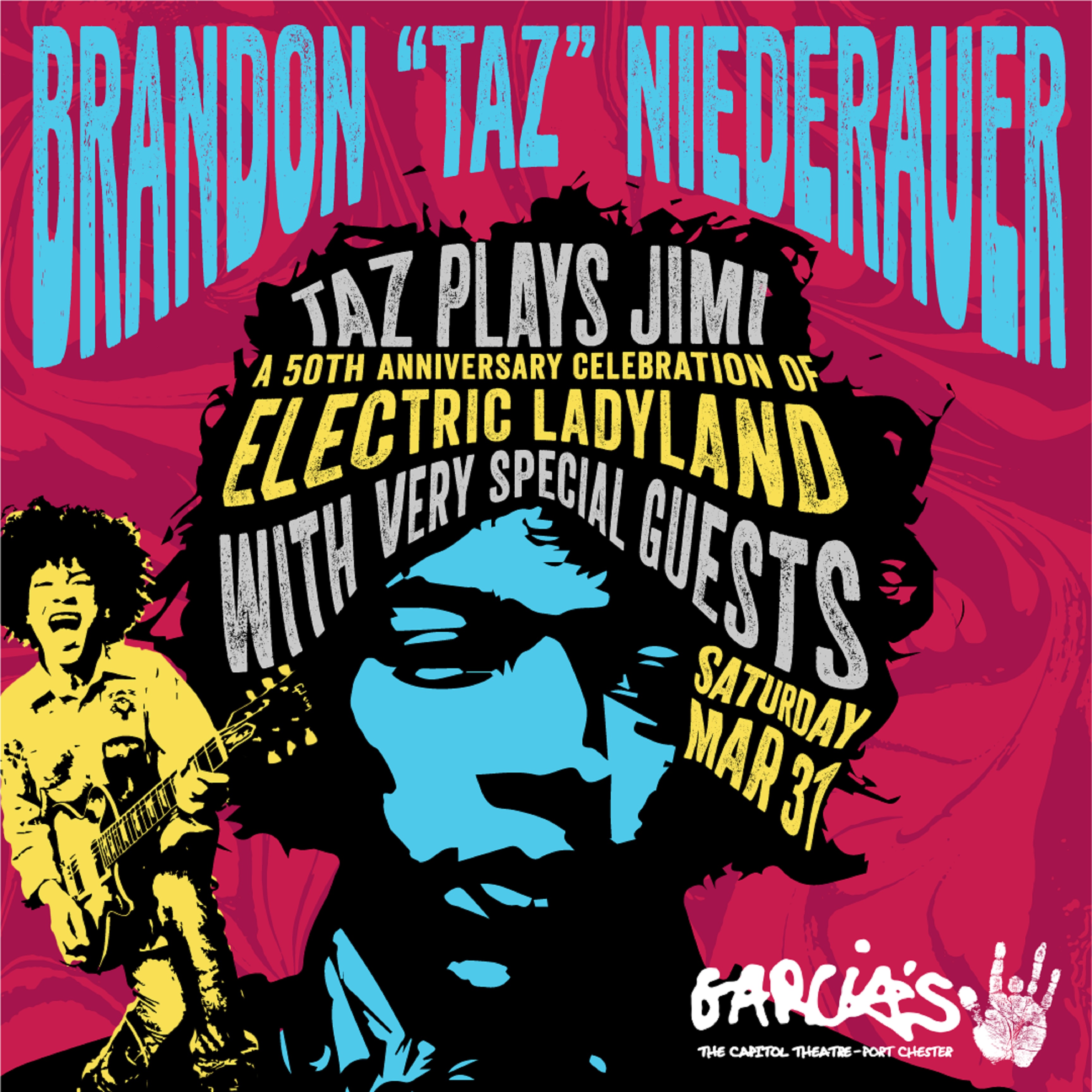 Brandon “Taz” Niederauer to celebrate 50th anniversary of Jimi Hendrix’s Electric Ladyland at Garcia’s