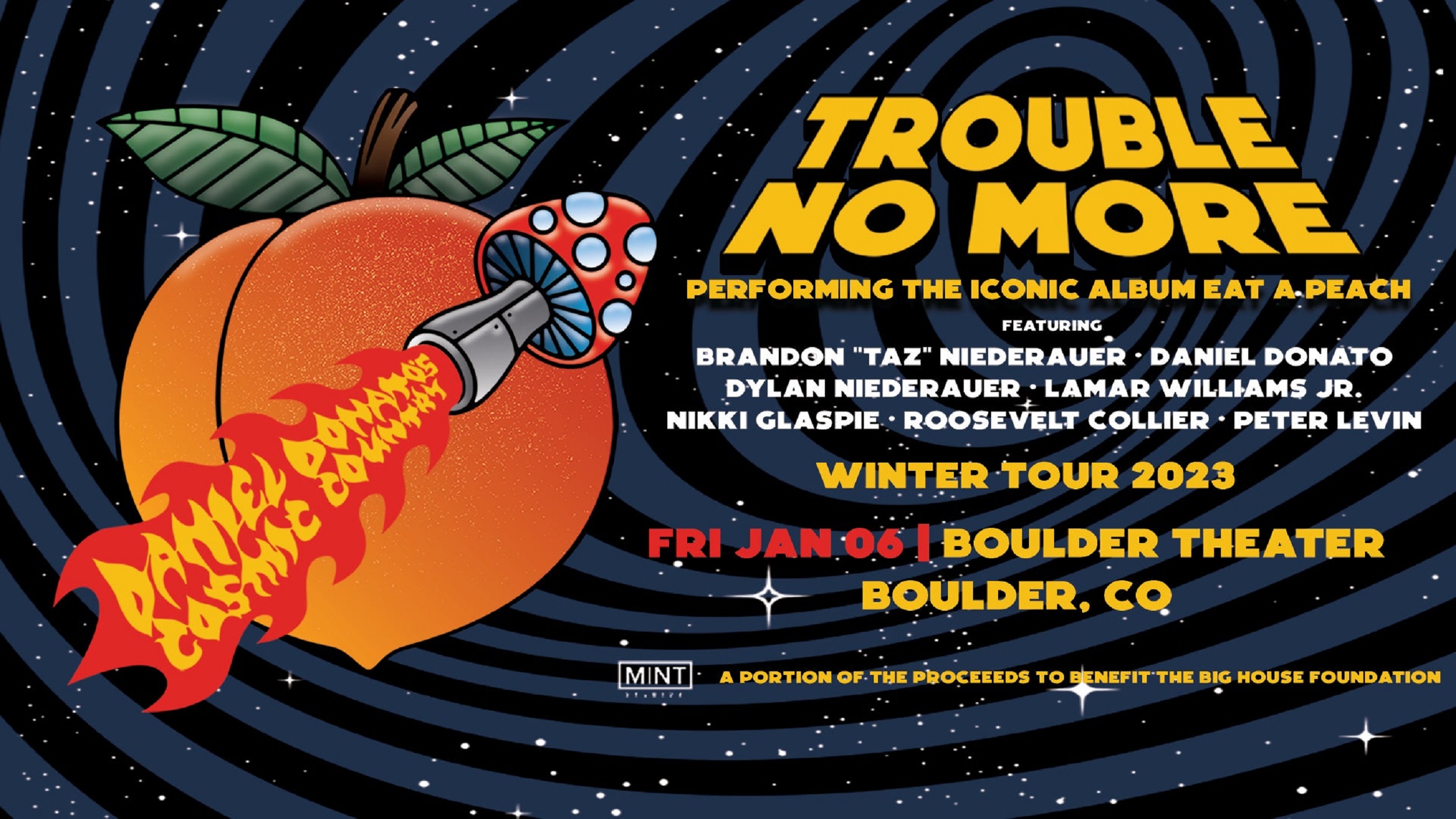 Trouble No More + Daniel Donato schedule Boulder Theater show - 1/6/23