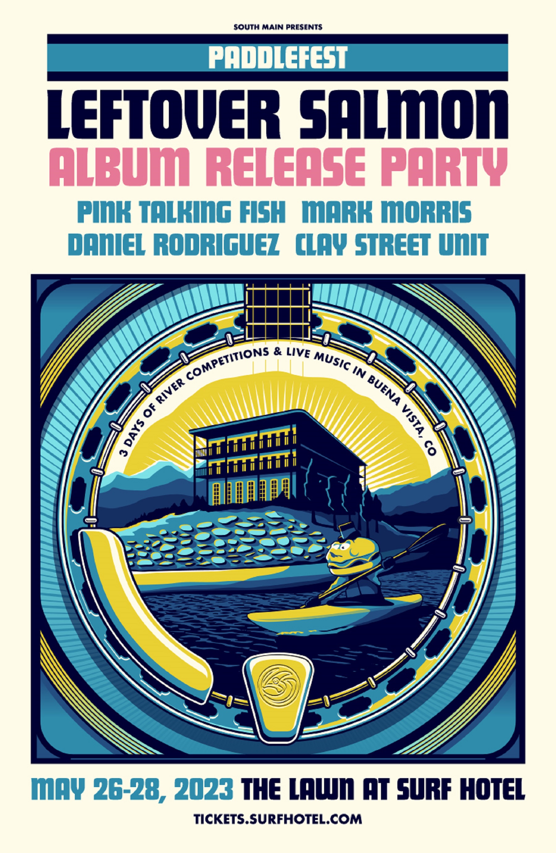 South Main Presents Leftover Salmon on The LAWN, the Official Album Release Party at Surf Hotel in Buena Vista, CO May 26th-28th