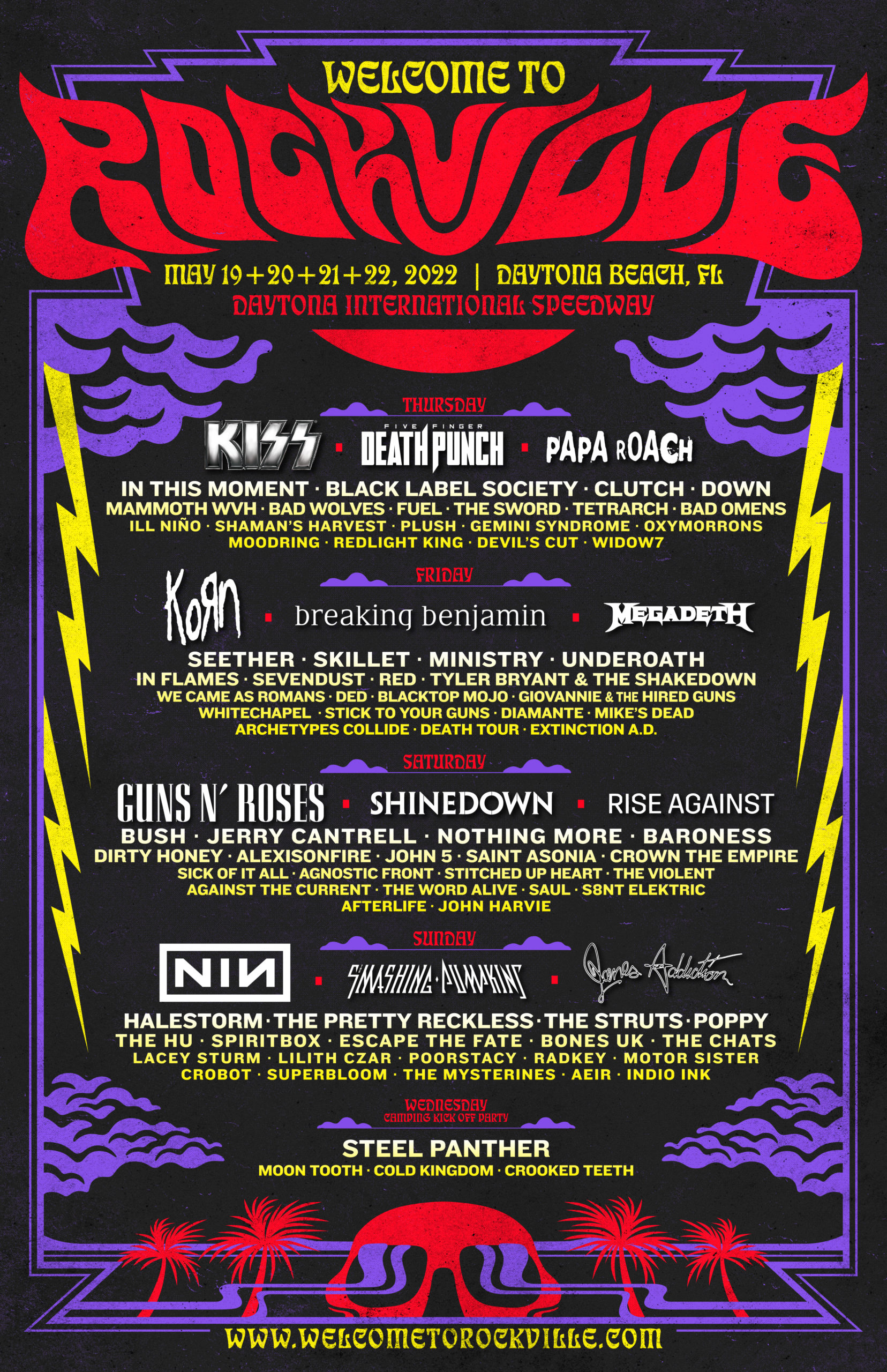 America’s Largest Rock Festival Kicks Off In Less Than One Month, May 19-22 At Daytona International Speedway In Daytona Beach, FL