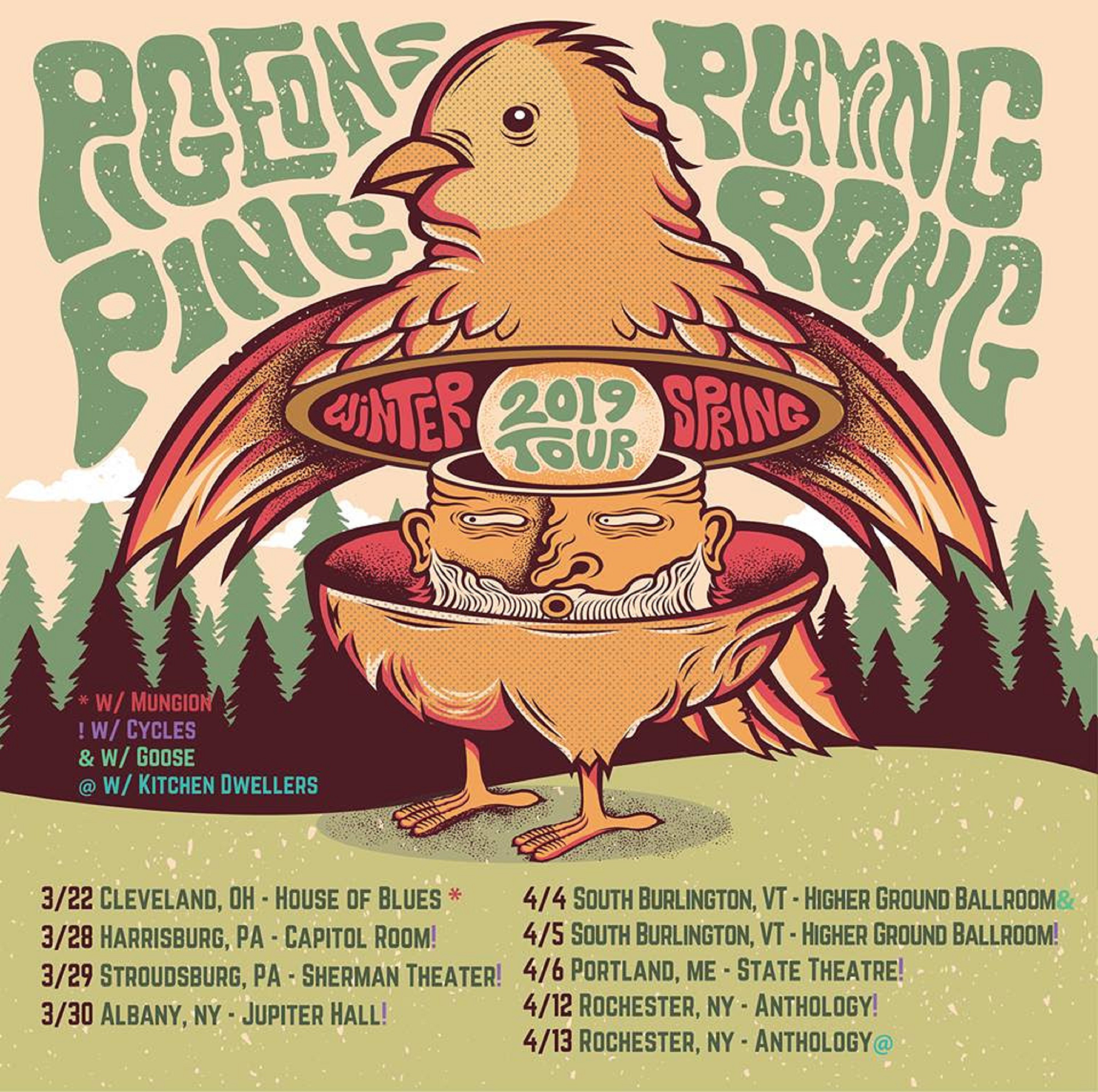 Pigeons Playing Ping Pong Adds New Dates To Spring Tour
