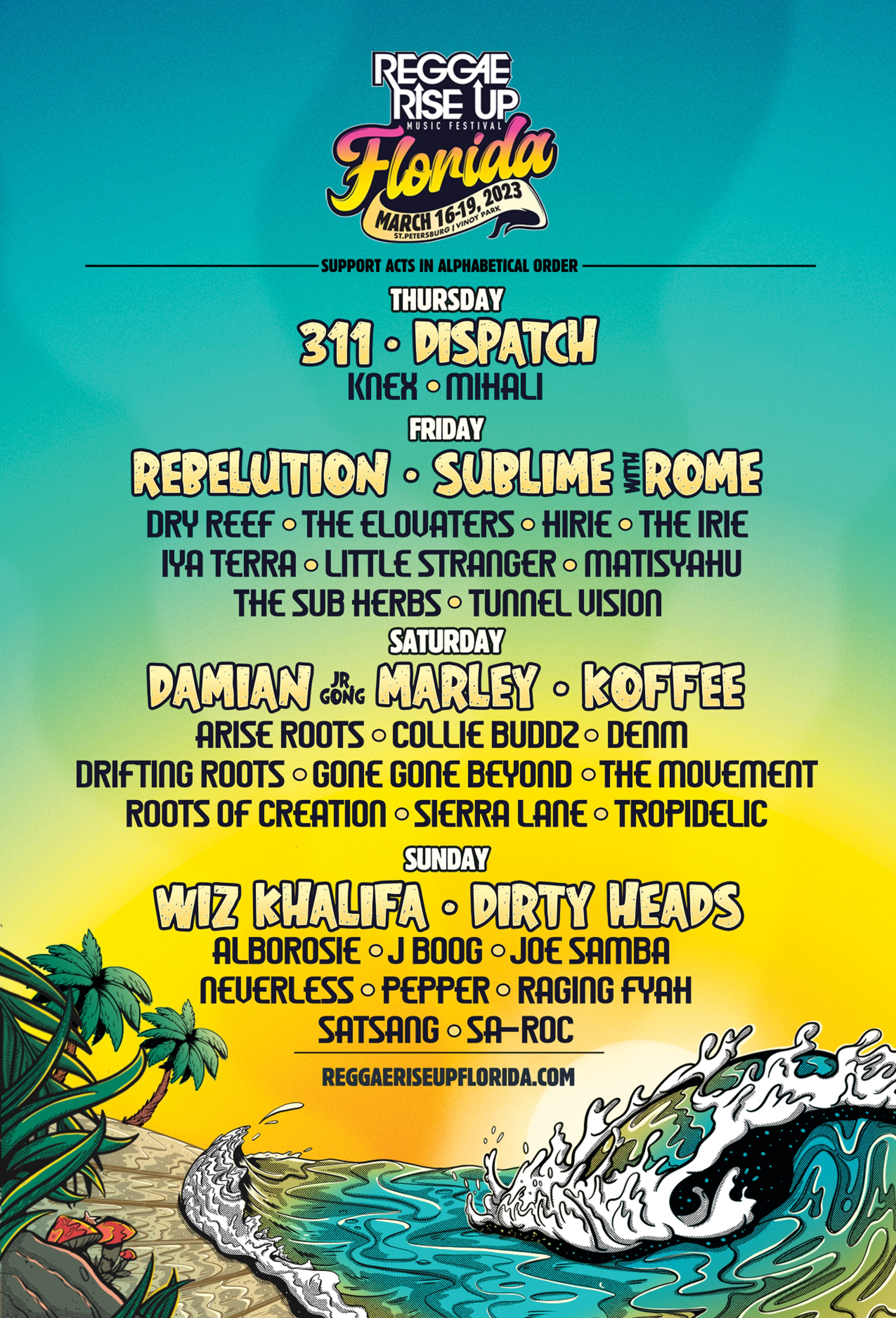 Reggae Rise Up Florida Announces 2023 Lineup