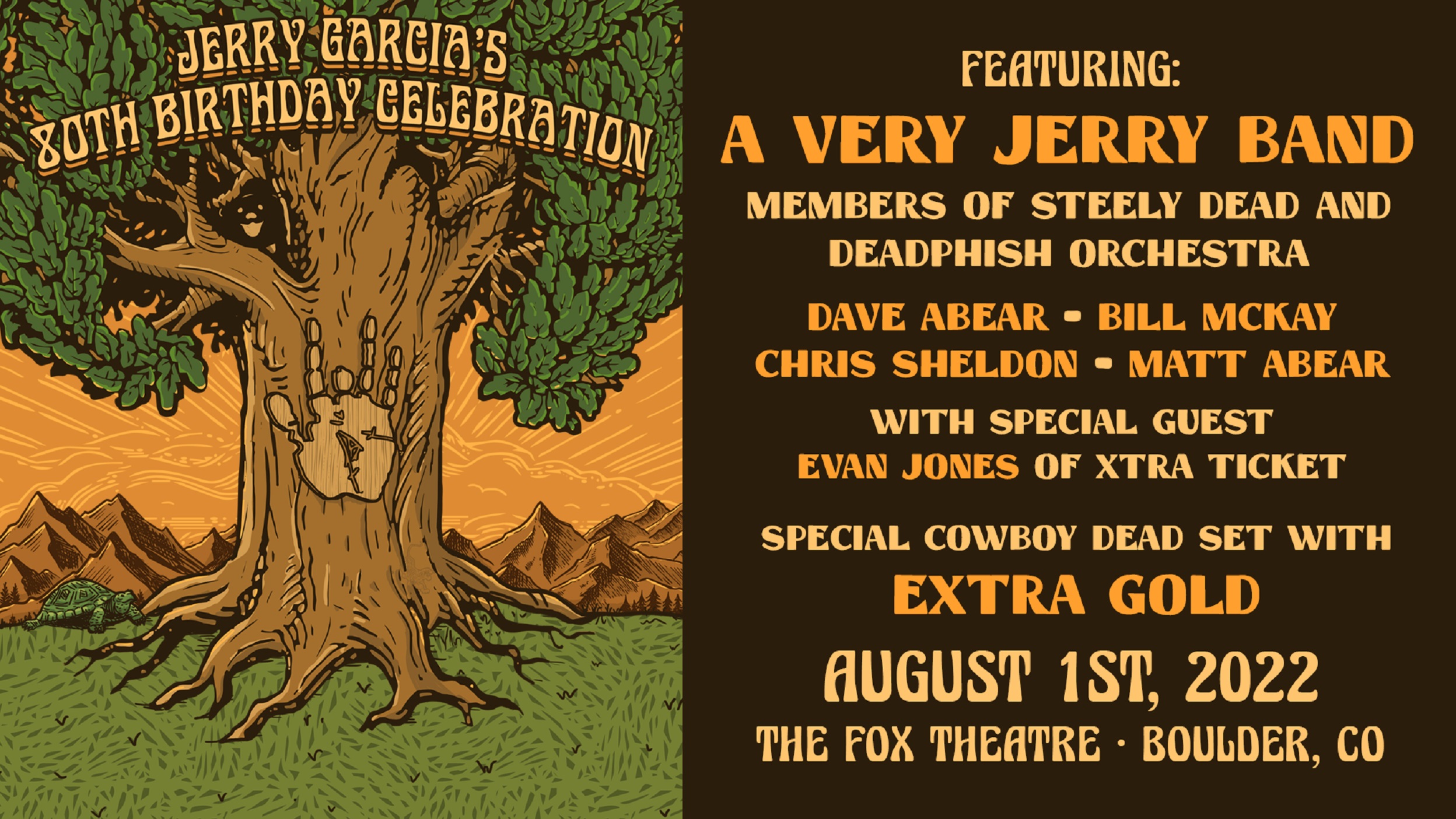 Jerry Garcia’s 80th birthday celebration with A Very Jerry Band!