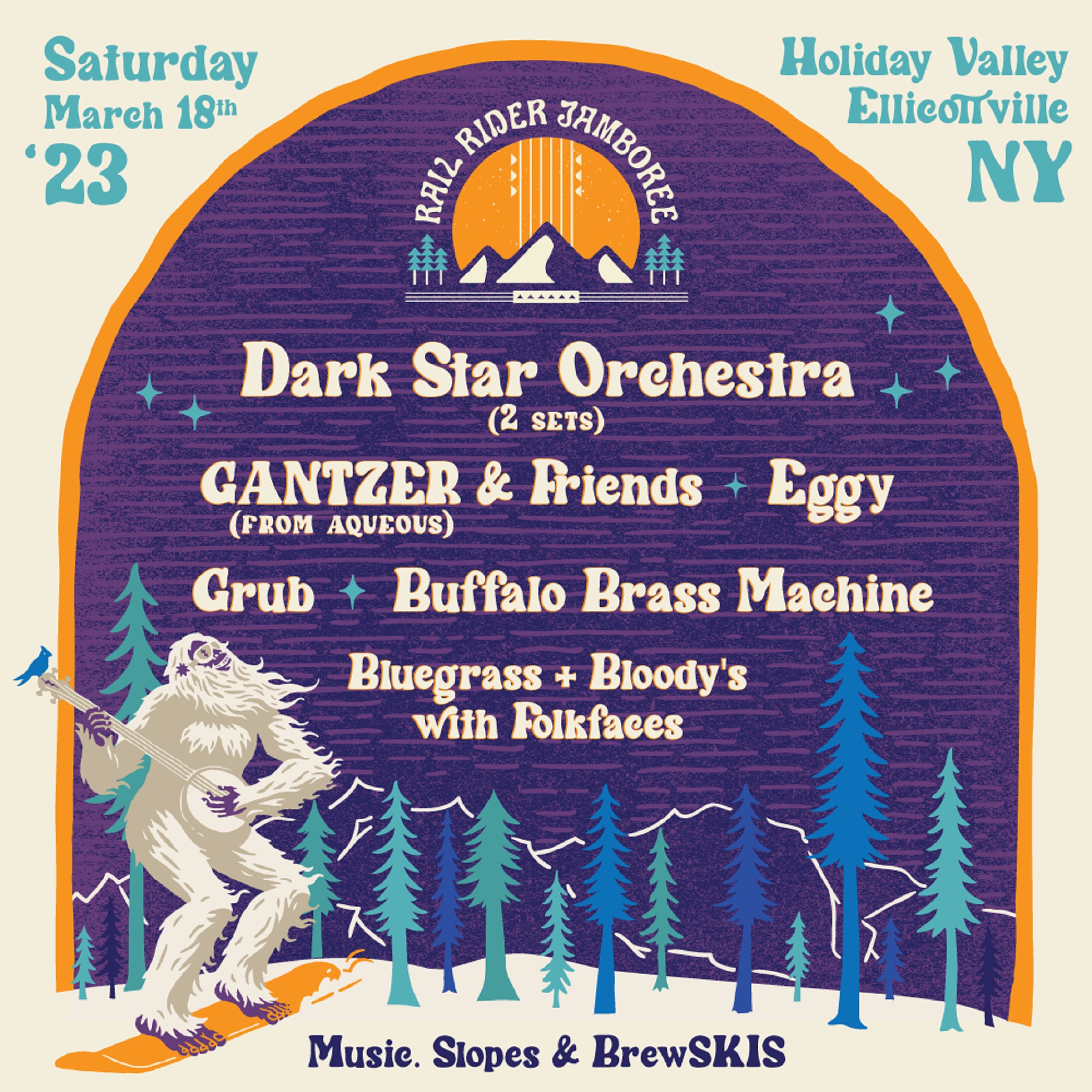 Holiday Valley Resort & Borderland Music + Arts Festival Team Up to Present the 2nd Annual Rail Rider Jamboree