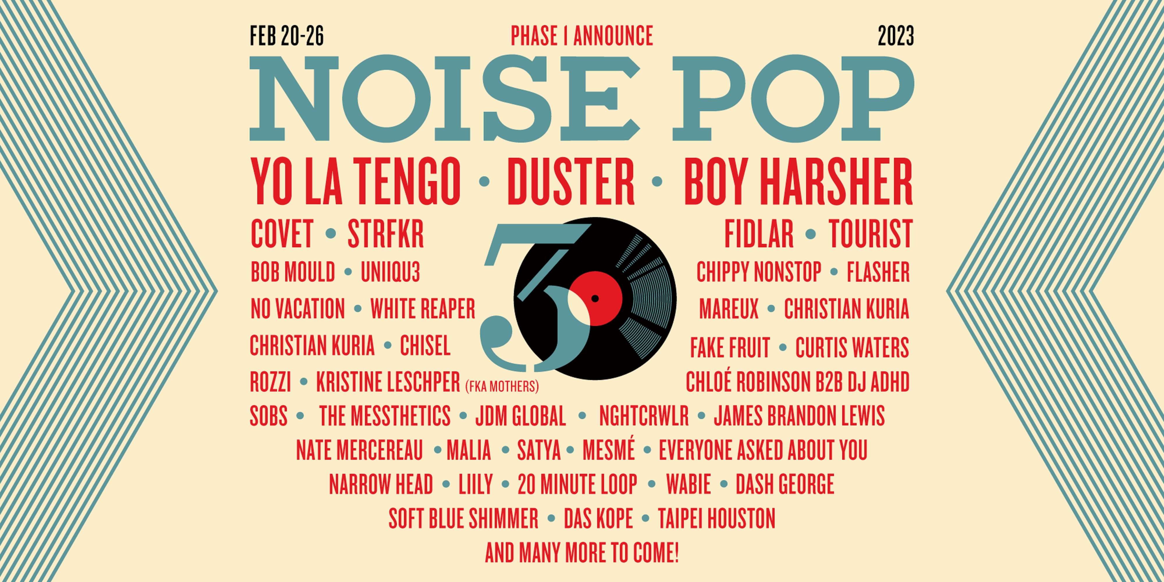 NOISE POP FESTIVAL ANNOUNCES 2023 MUSIC LINEUP
