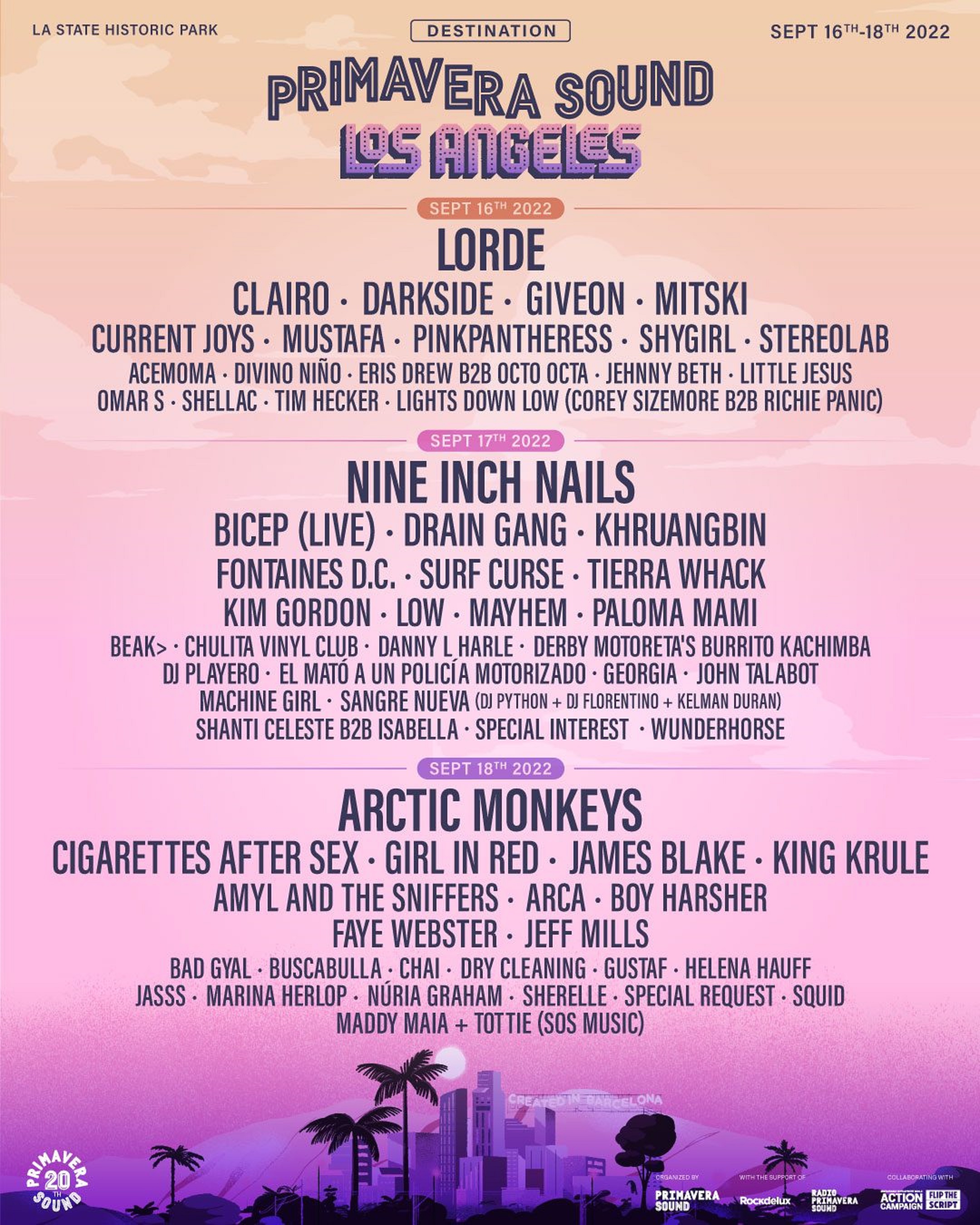 Primavera Sound Los Angeles Announces Set Times and Experiential Programming for Debut Festival