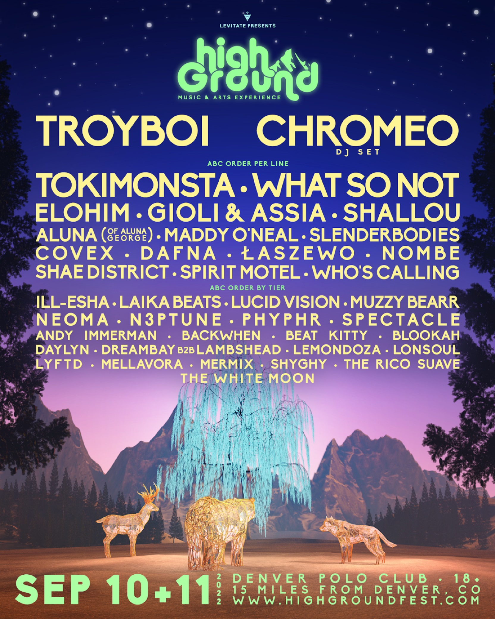 HIGH GROUND MUSIC & ARTS EXPERIENCE 2022 FULL LINEUP ANNOUNCED!