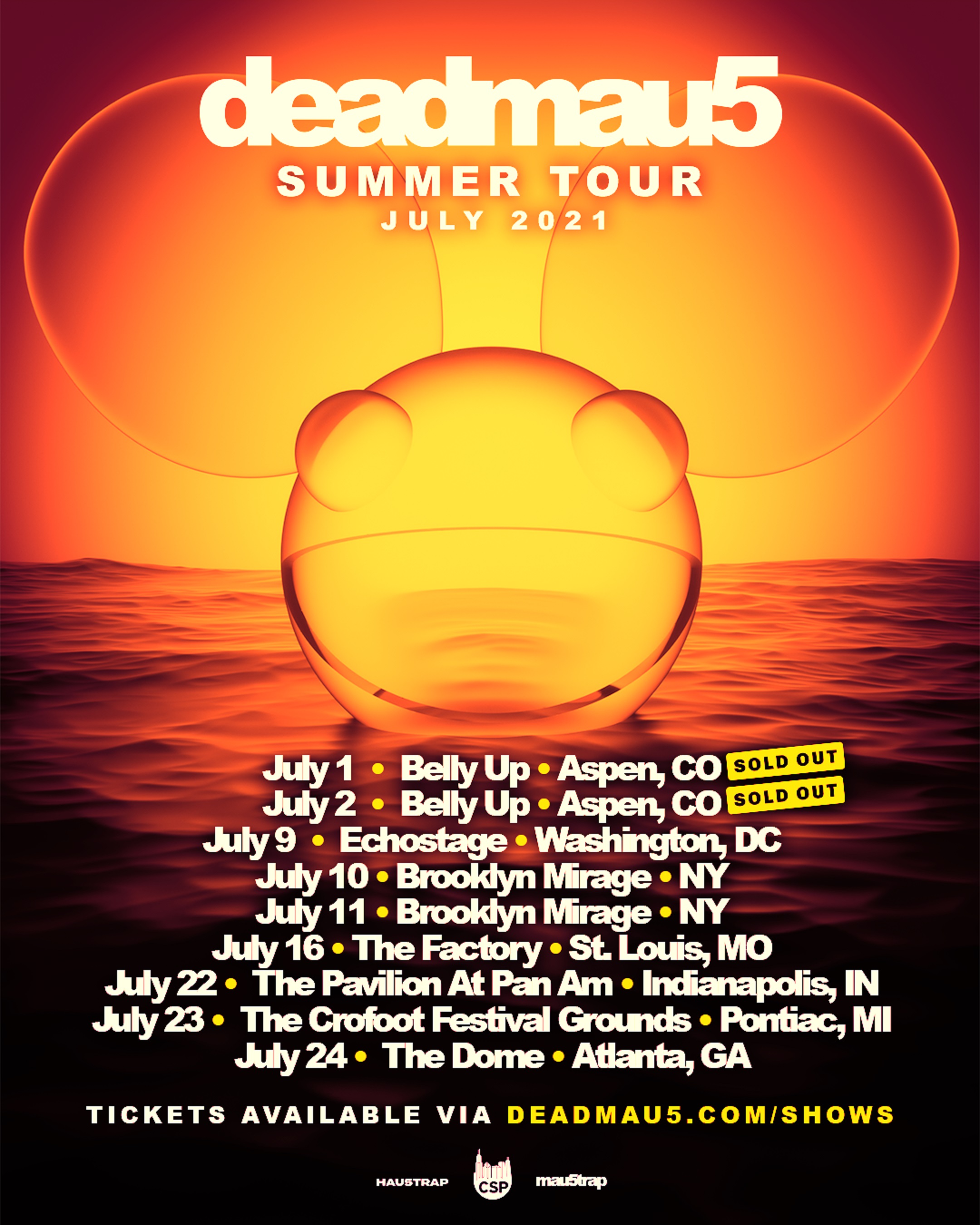 deadmau5 Announces Summer Tour Dates for July 2021