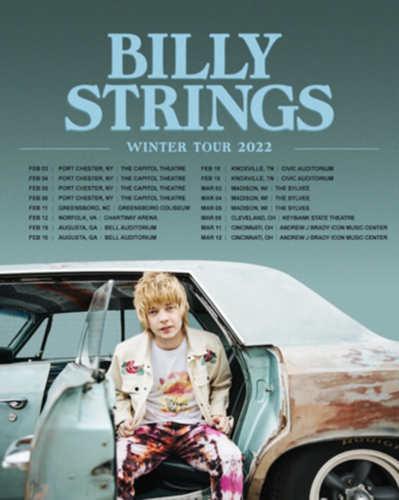 Billy Strings confirms 2022 headline tour