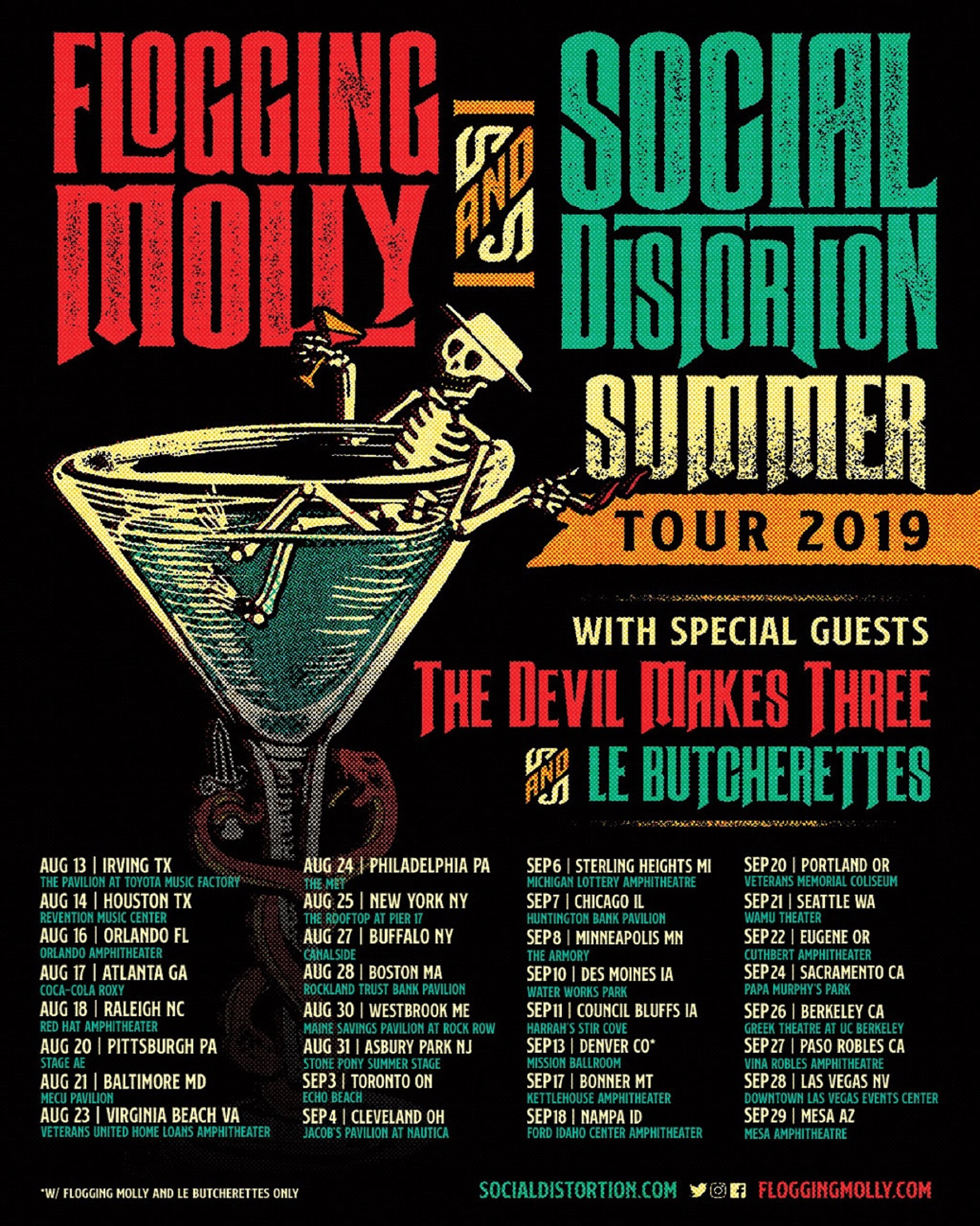 Flogging Molly and Social Distortion Announce Summer Co-Headline Tour