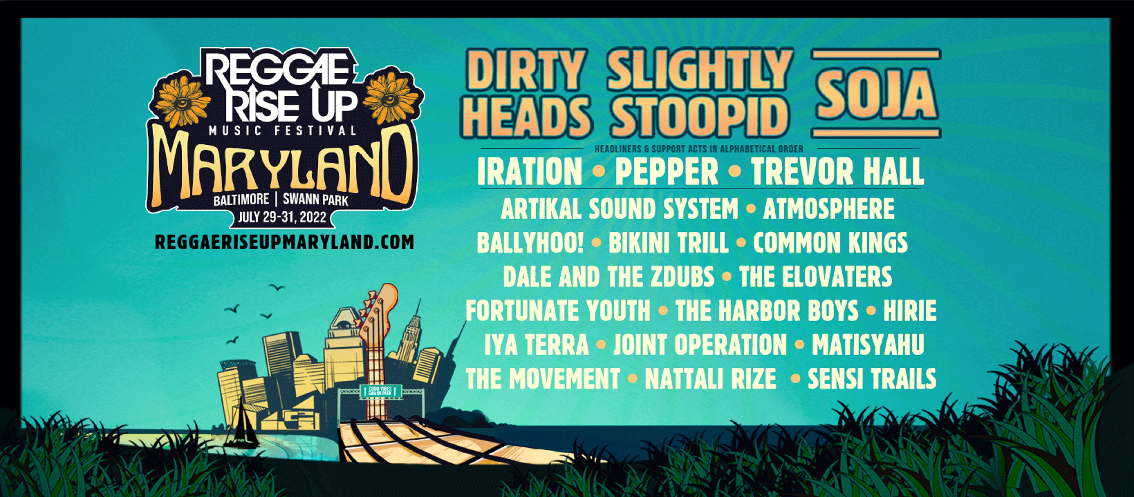 Reggae Rise Up Announces Maryland Festival & Lineup Grateful Web