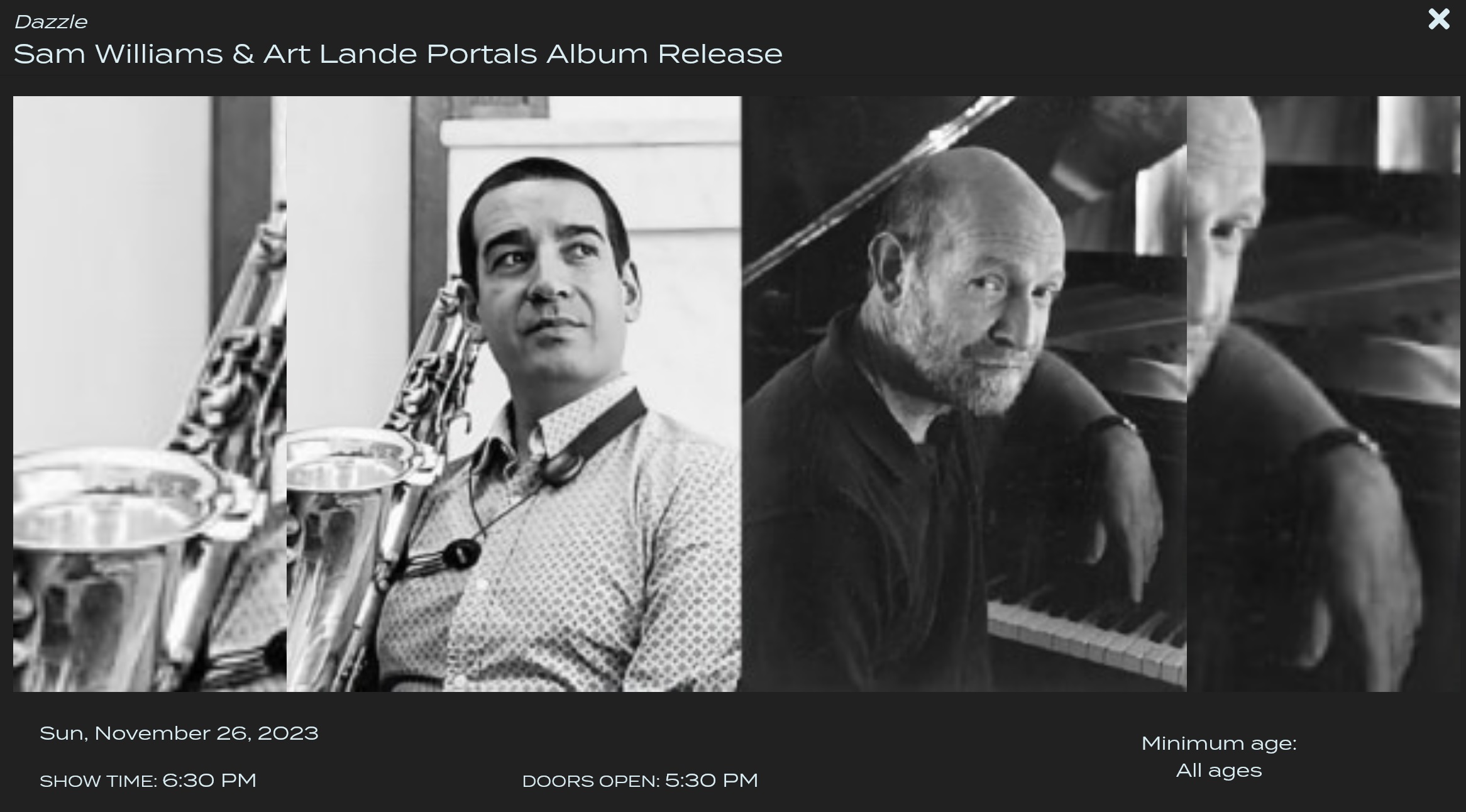 Art Lande and Sam Williams Celebrate "Portals" Album Release with a Special Concert at Dazzle