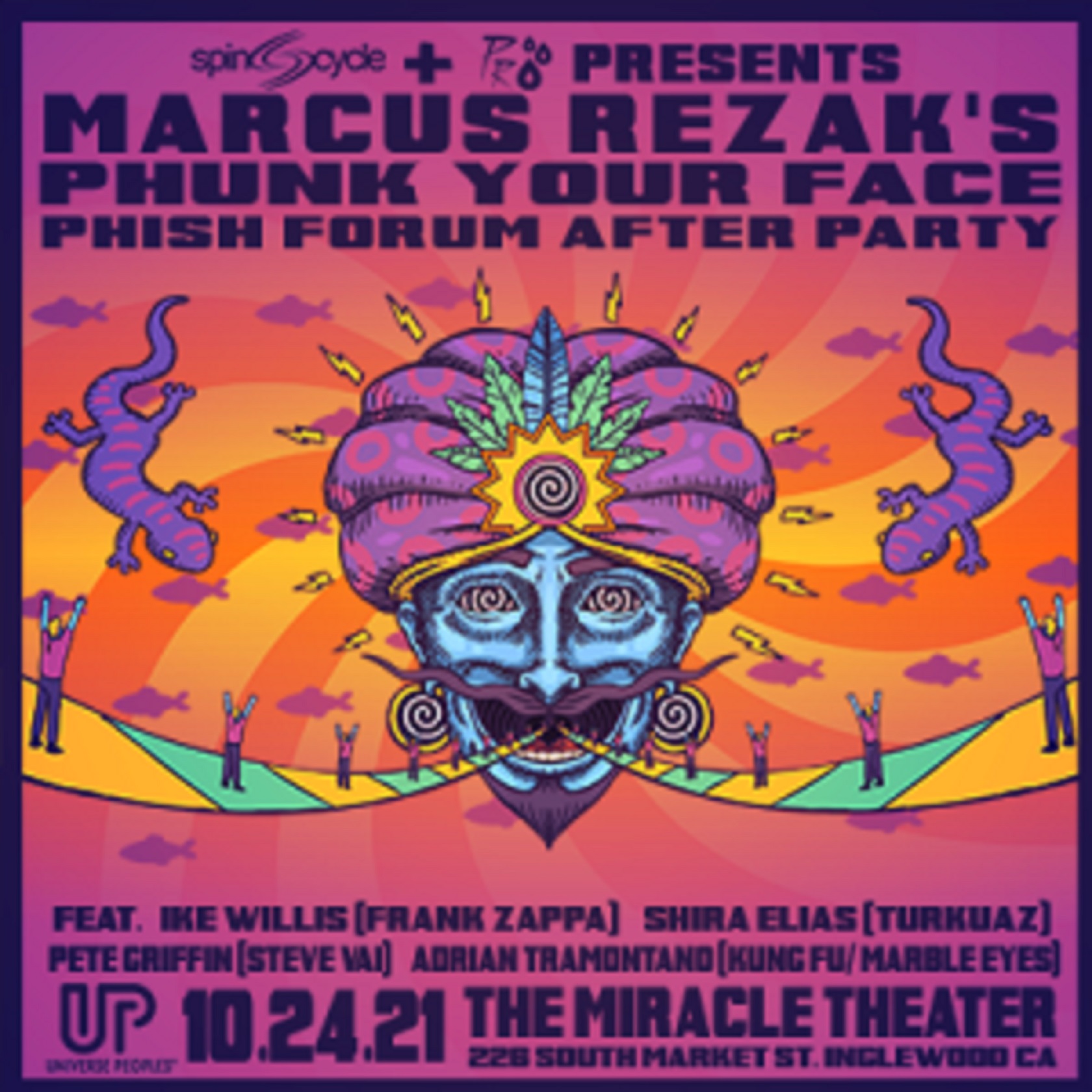 Marcus Rezak's Phunk Your Face after Phish at the Forum tomorrow