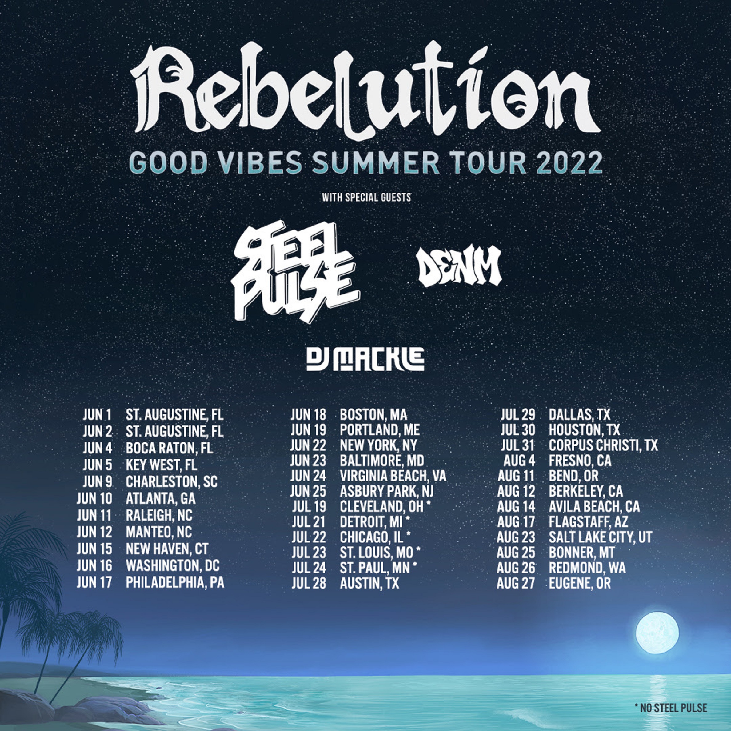 Rebelution Announce Good Vibes Summer Tour 2022