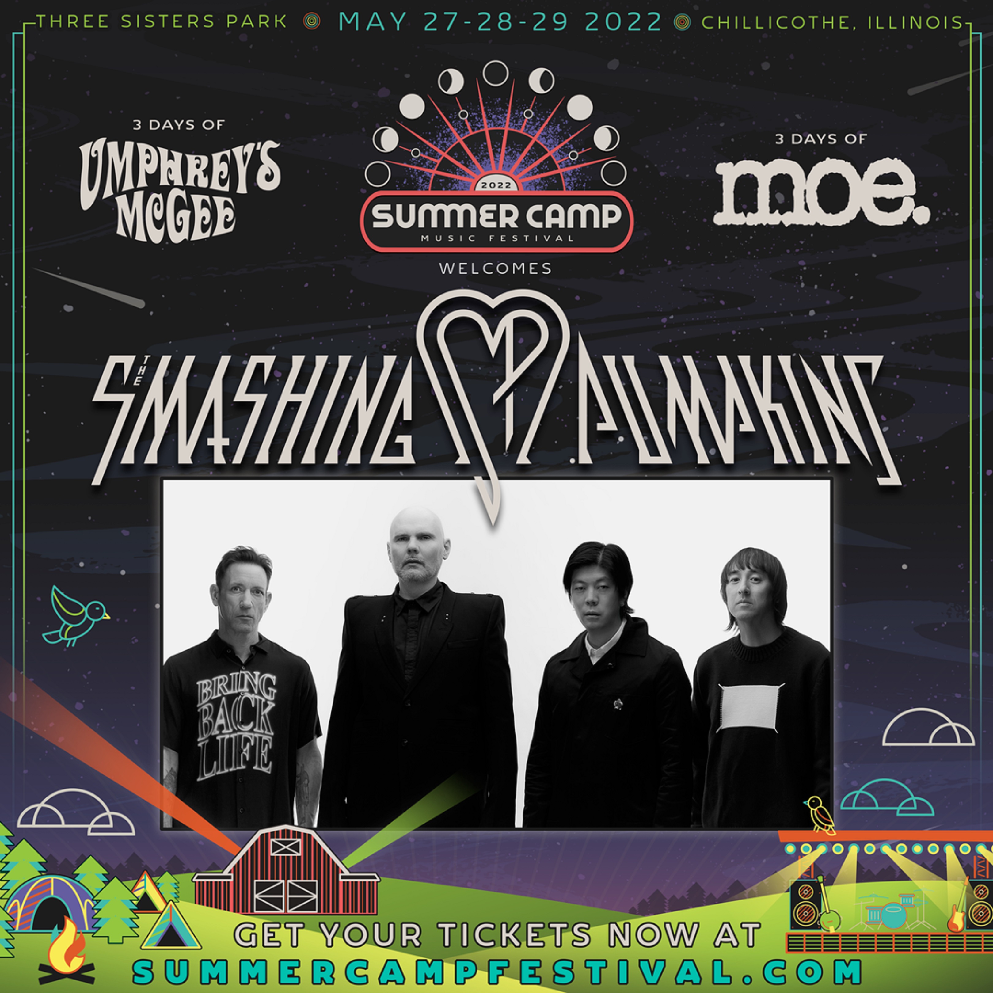 The Smashing Pumpkins Headline Summer Camp Music Festival 2022