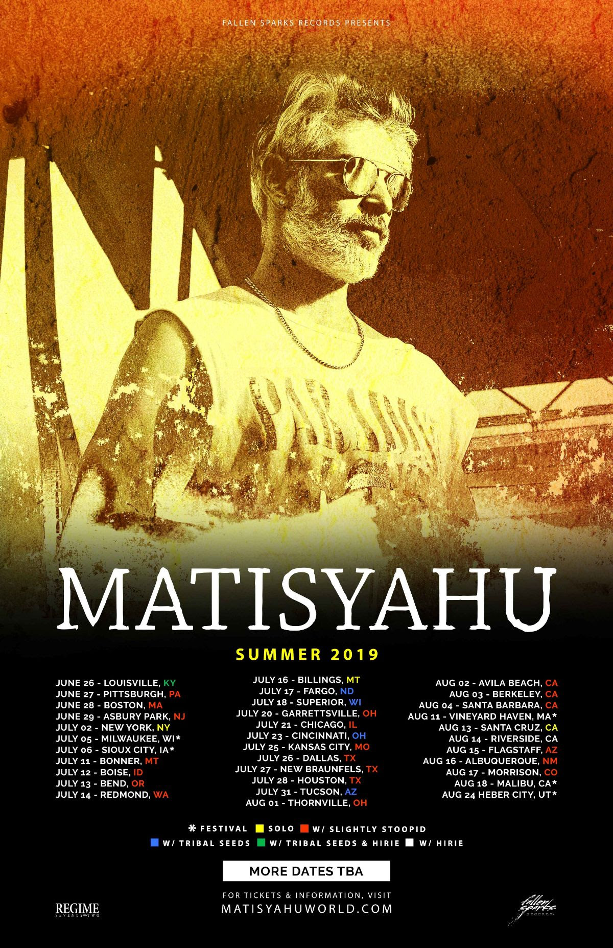 Matisyahu Summer Tour 2019 Continues Grateful Web