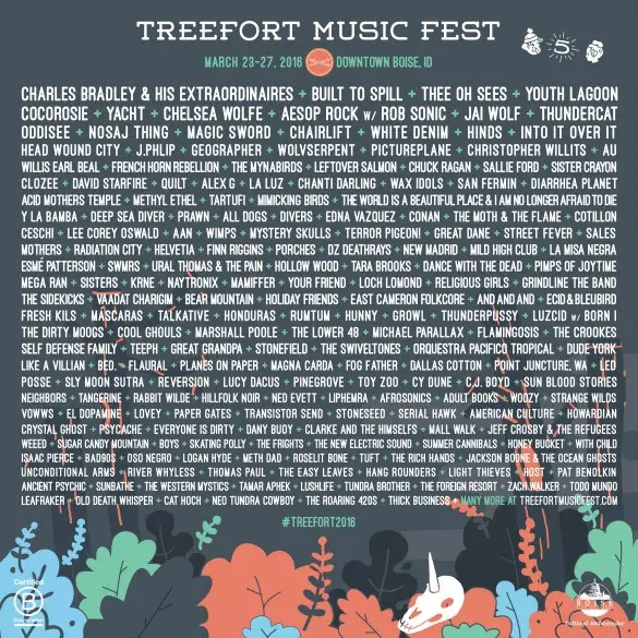 Treefort Music Festival Reveals 2016 Lineup