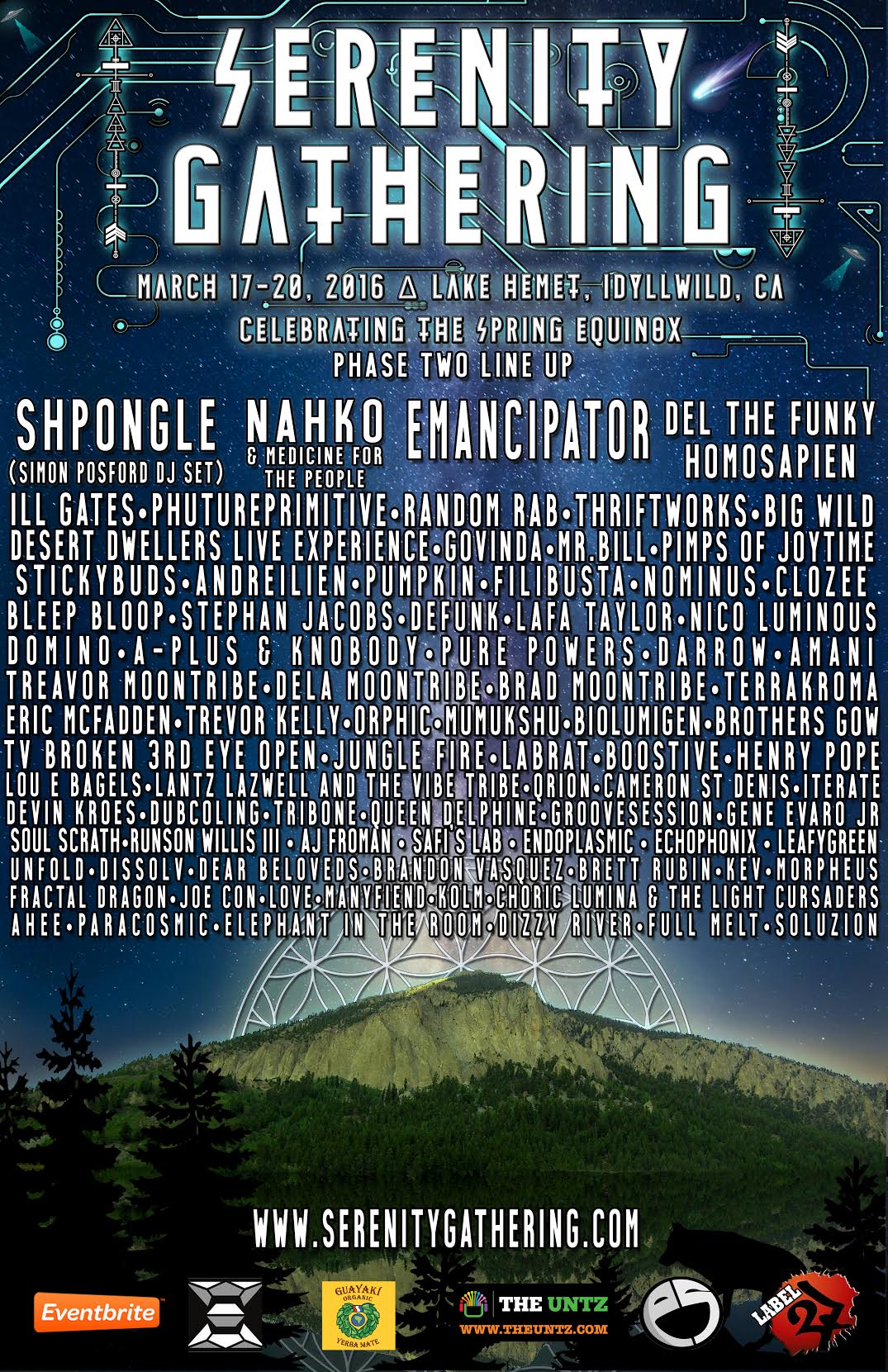 Serenity Gathering Announces Final 2016 Lineup