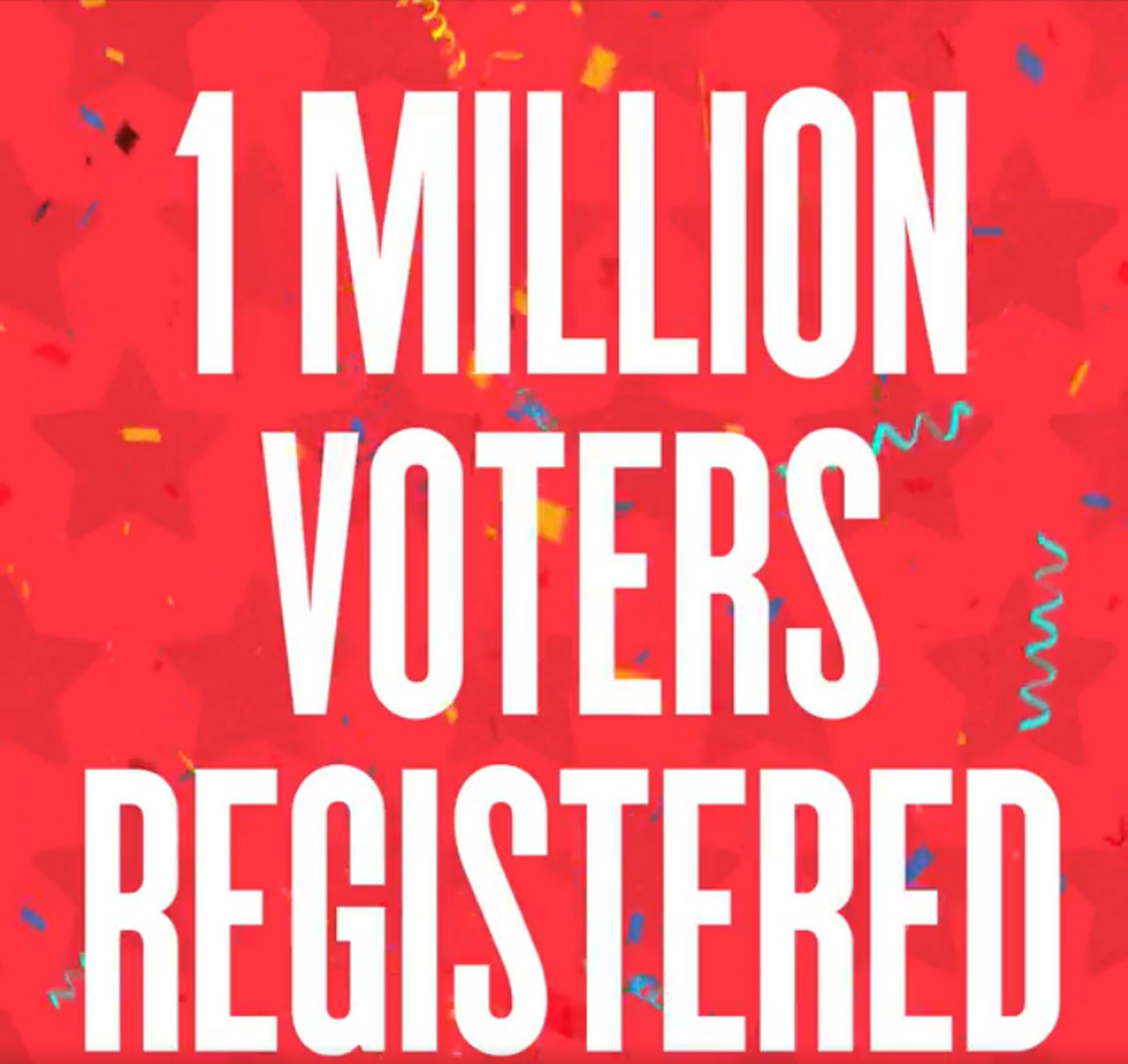 HeadCount Registers Over 1 Million Voters!