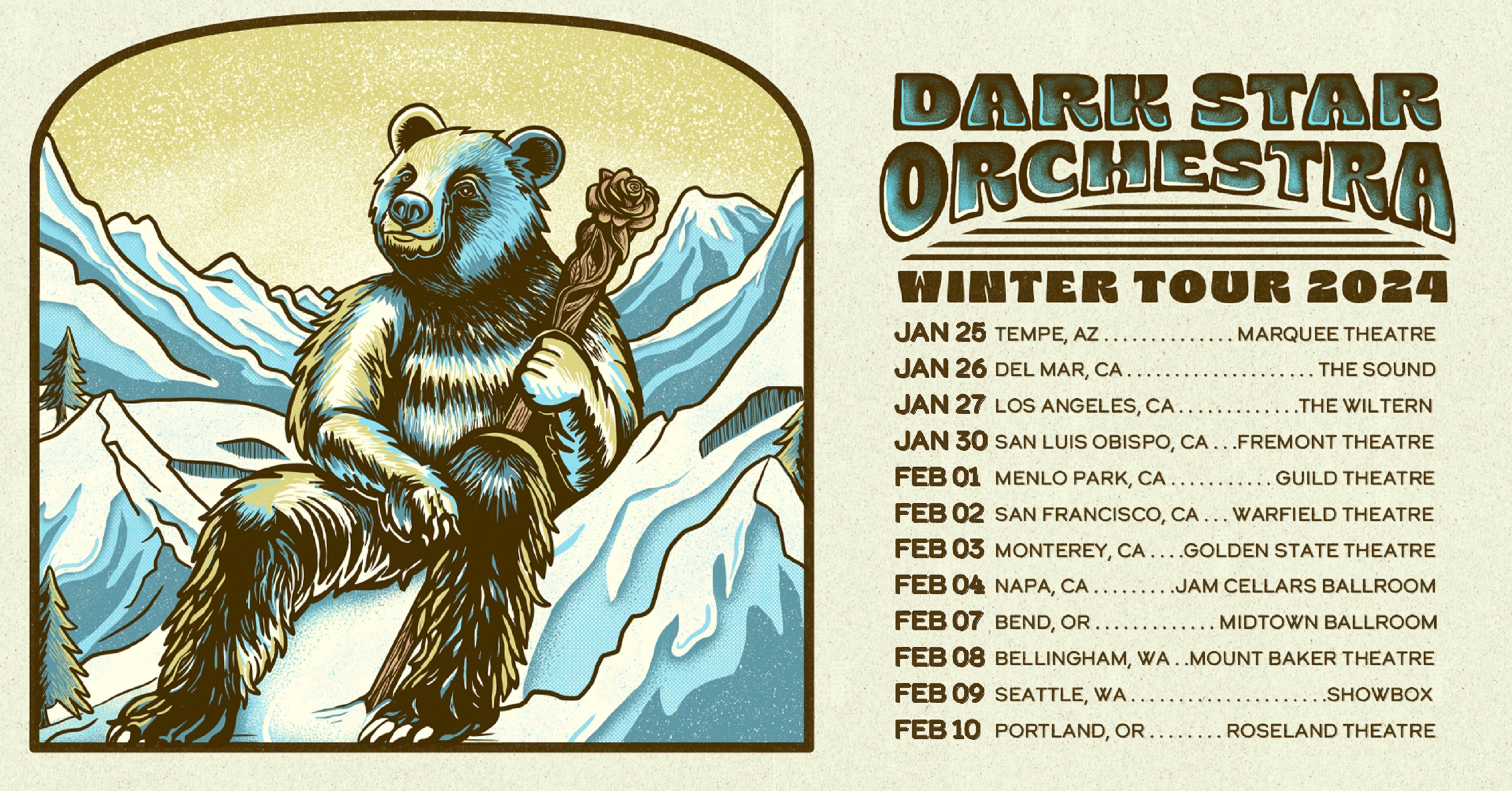 Dark Star Orchestra Announces 2024 Winter Tour Across the Western U.S.