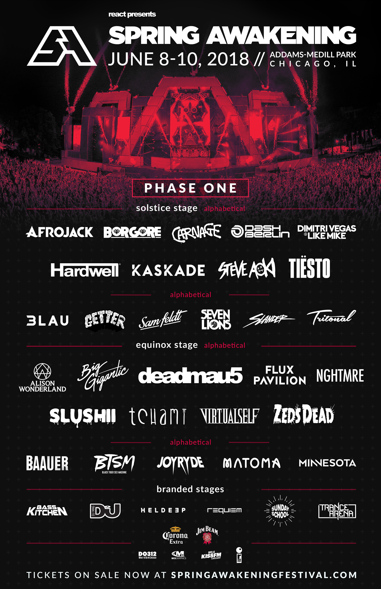 Spring Awakening Announces 2018 Phase One Lineup