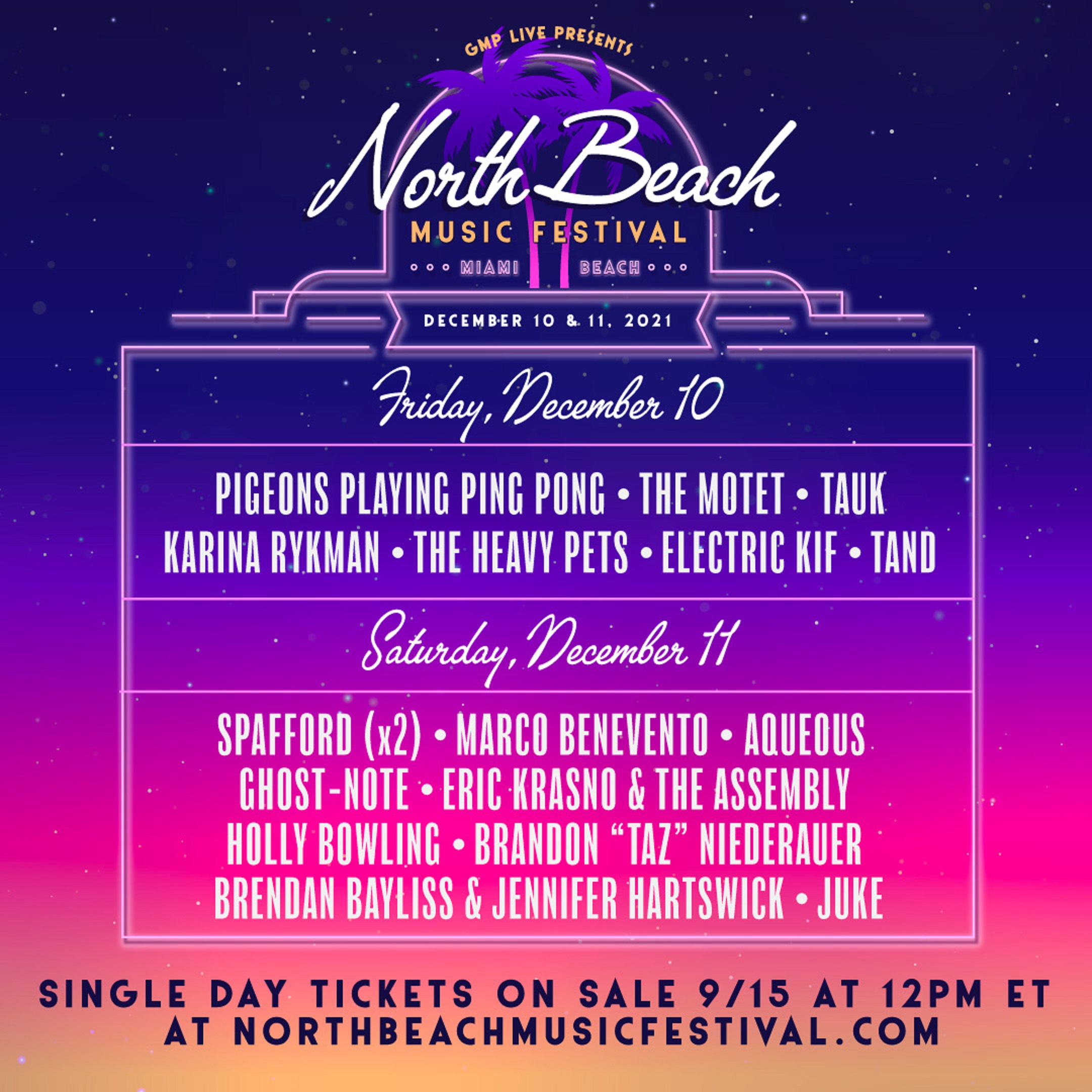 North Beach Music Festival Shares Daily Lineup & Releases Single Day Tickets